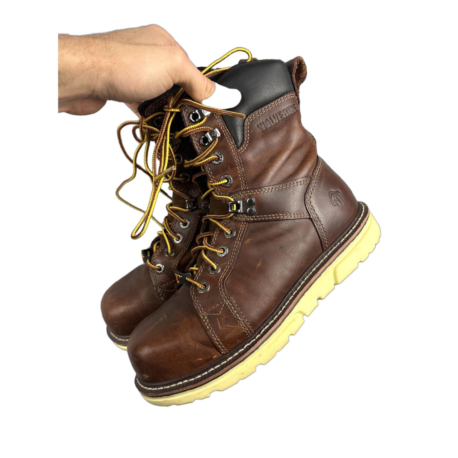 Herman Survivors Wellington Steel Toe Work Boots Mens 8 Pull  display picture 2