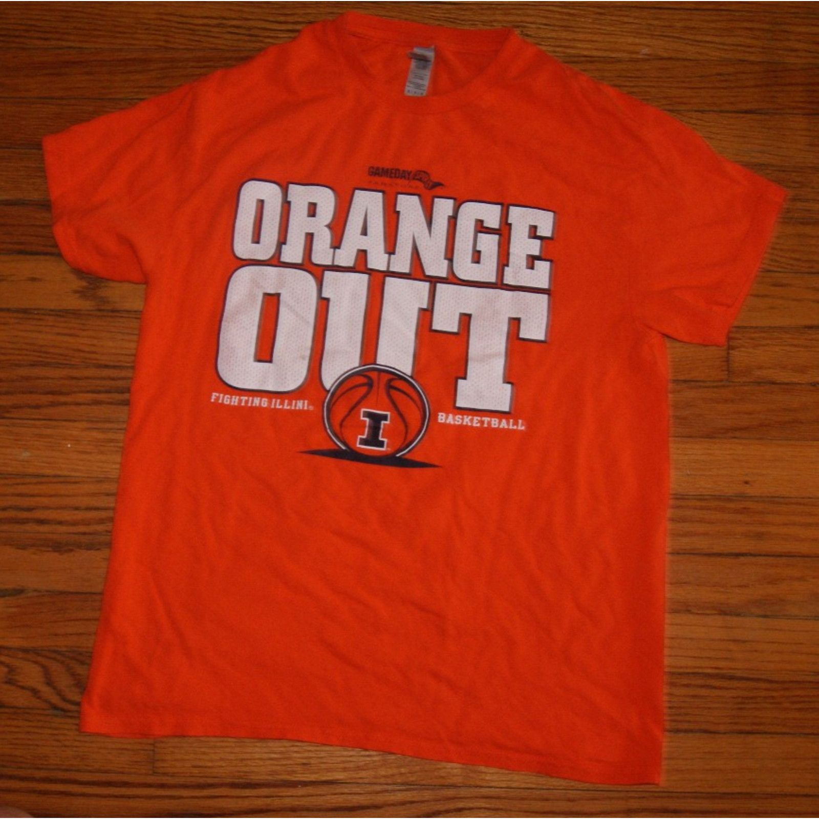 Gildan ILLINOIS FIGHTING ILLINI Basketball M TShirt Orange Gameday Size US M / EU 48-50 / 2 - 2 Thumbnail