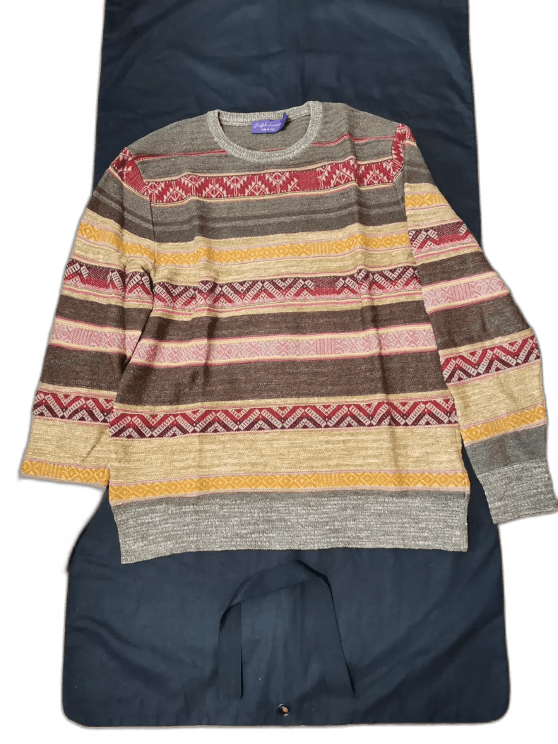 Ralph Lauren Purple Label Ralph Lauren Striped Silk Wool Sweater-2508 Size US L / EU 52-54 / 3 - 1 Thumbnail