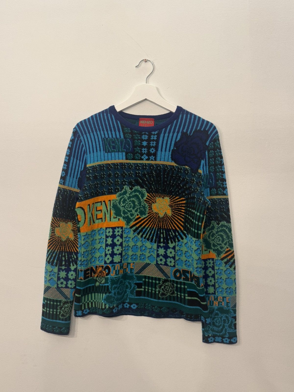 Kenzo Kenzo Jungle 90s Jacquard Knit Sweater Size US M / EU 48-50 / 2 - 2 Thumbnail