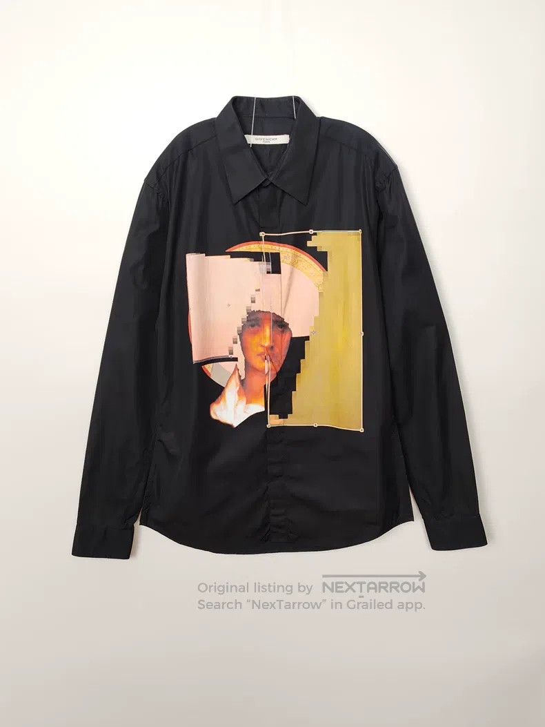 Givenchy Givenchy Size 39 Men's Character Pixel Shirt Size US S / EU 44-46 / 1 - 1 Thumbnail