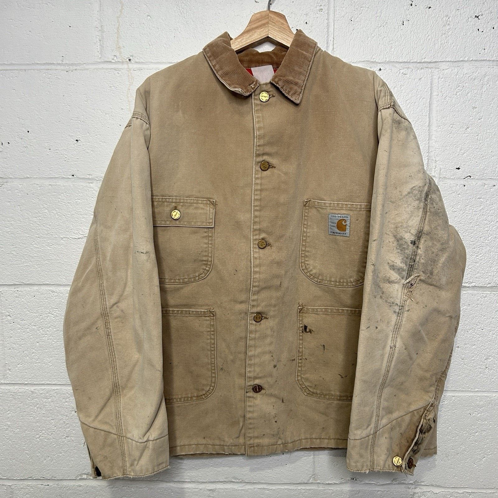 Carhartt Vintage Carhartt 100 Year Blanket-Lined Chore Coat “Brown” Size US XL / EU 56 / 4 - 1 Thumbnail