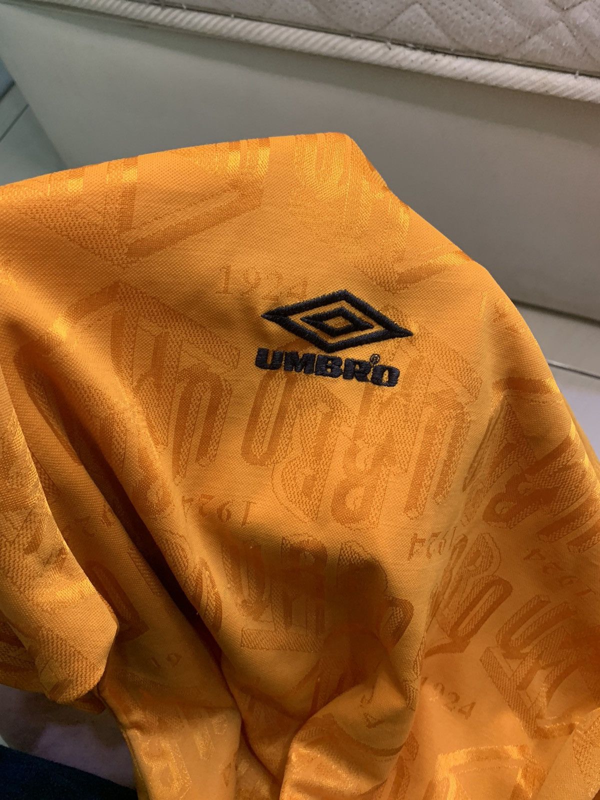 Umbro × Vintage Vintage Umbro Orange Jersey with Retro Design (1924 pattern) Size US L / EU 52-54 / 3 - 5 Thumbnail