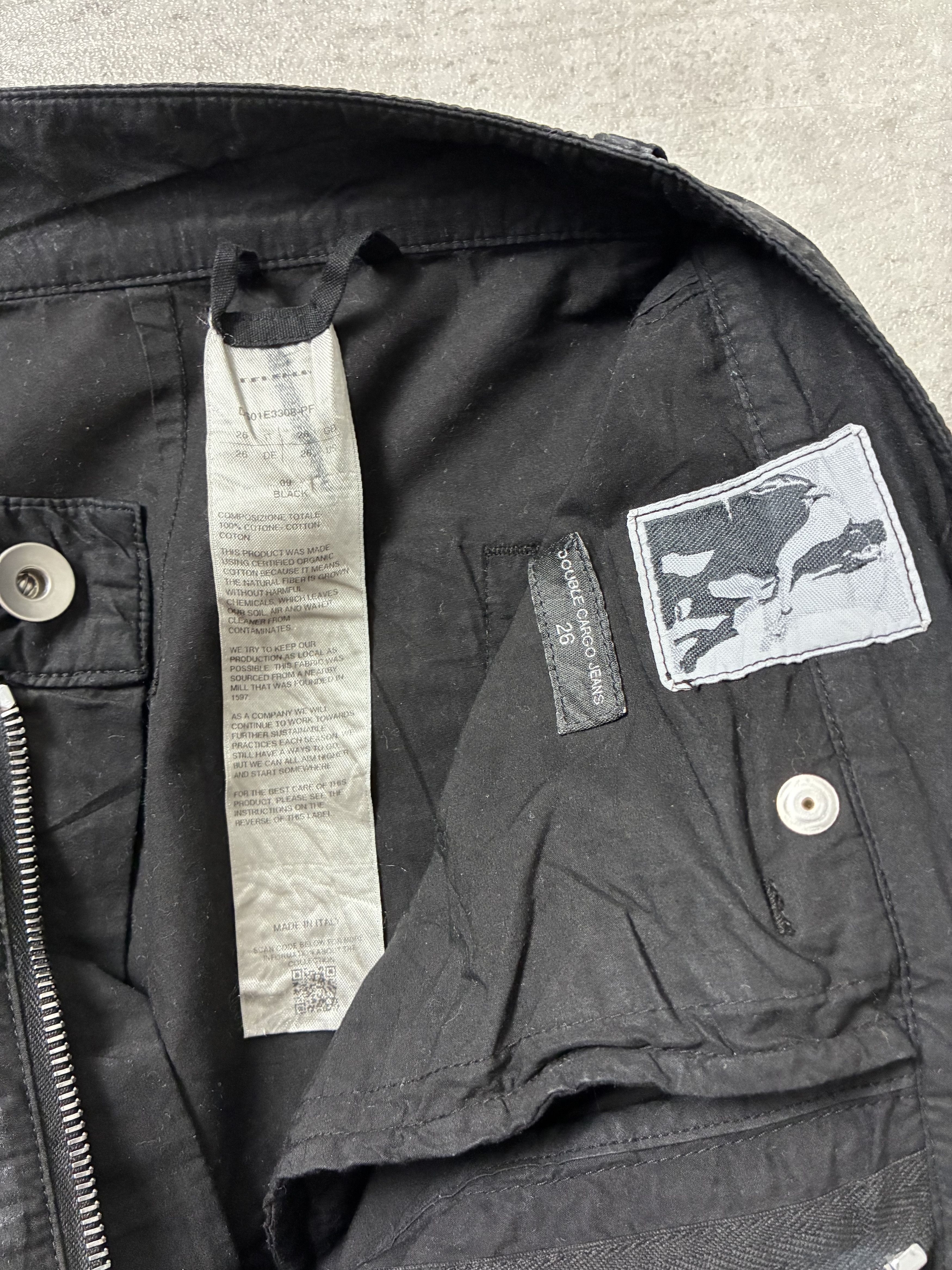 Rick Owens Drkshdw RICK OWENS DRKSHDW Double Cargo Jeans in Dark Dust Size US 26 / EU 42 - 9 Thumbnail