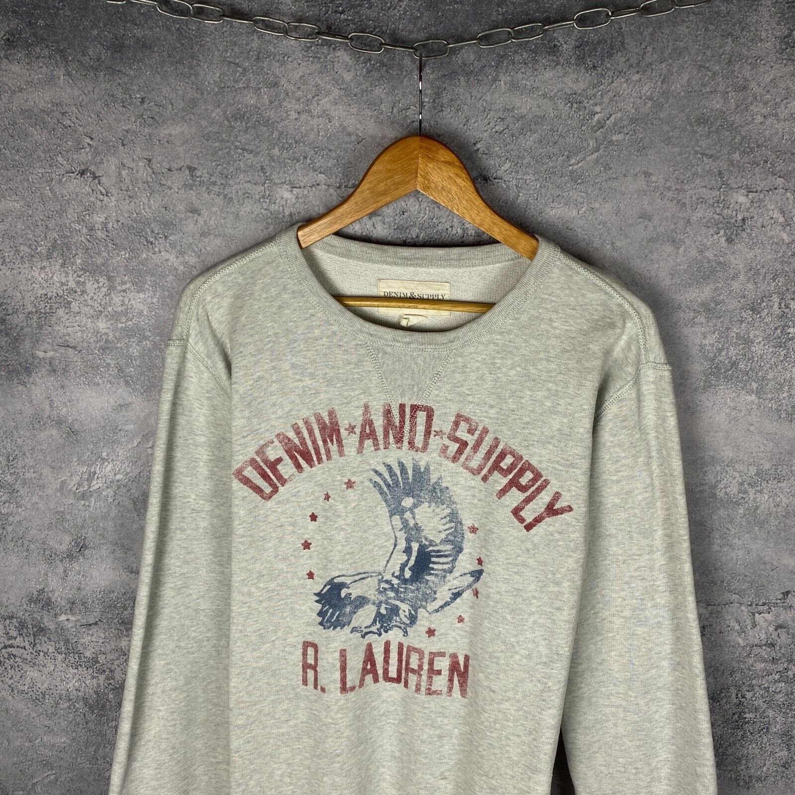 Denim & Supply Ralph Lauren Denim And Supply Ralph Lauren Sweatshirt Men's Size L Gray Size US L / EU 52-54 / 3 - 2 Thumbnail