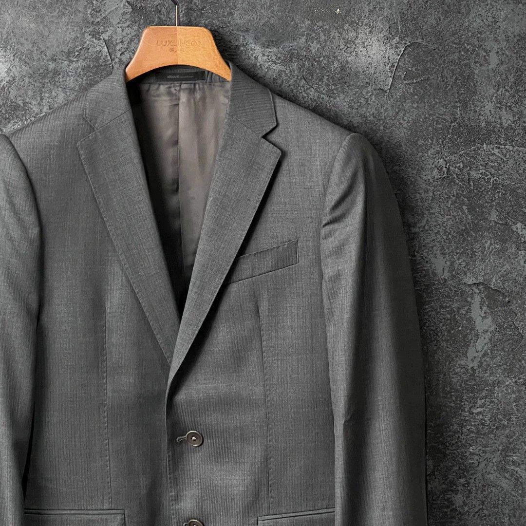Armani Collezioni Armani Collezioni Gray Wool Suit Size 44S - 3 Thumbnail