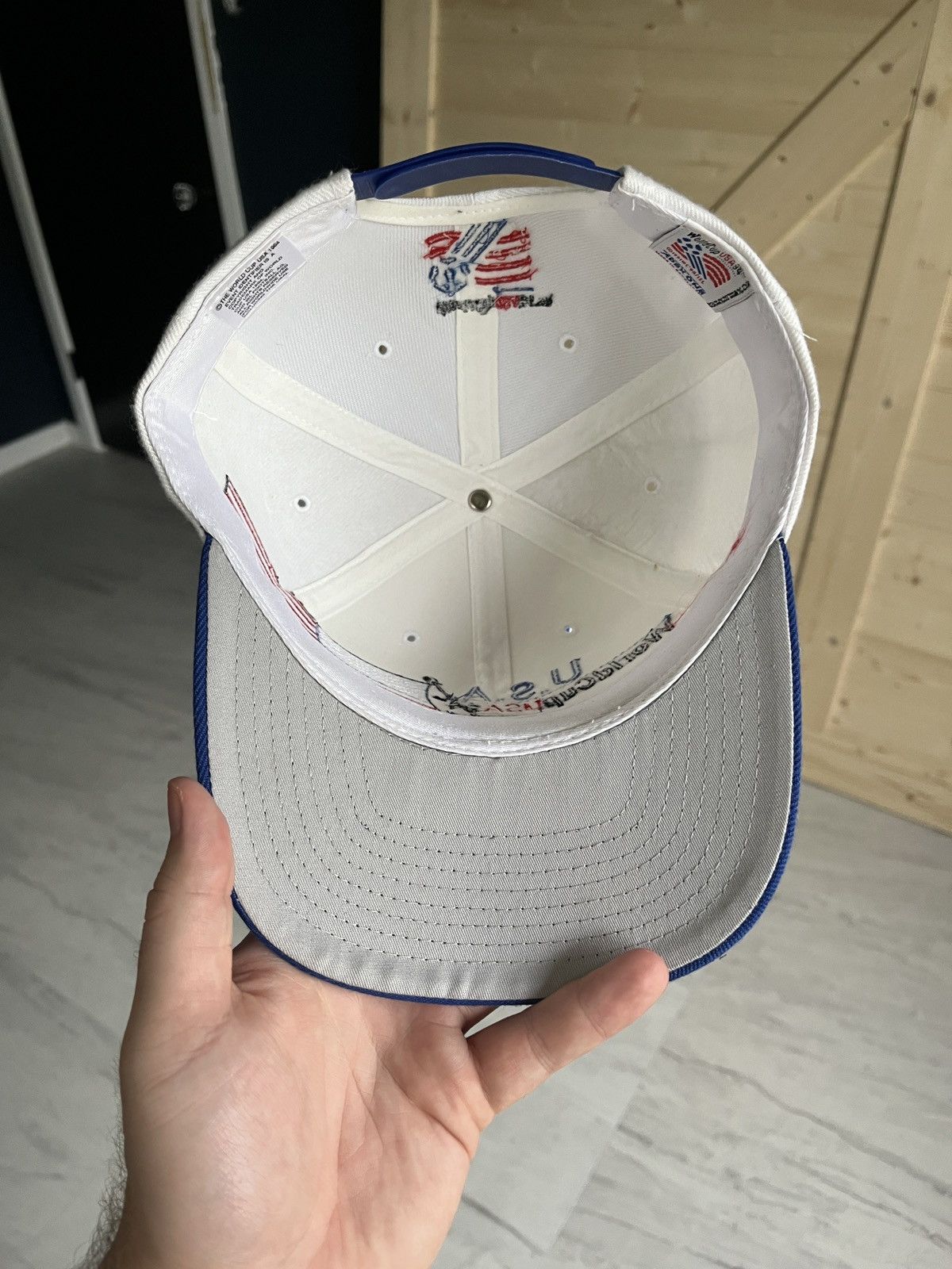 Sports Specialties Vintage 90’s World Cup Team USA 🇺🇸 Soccer SnapBack Hat Size ONE SIZE - 2 Thumbnail
