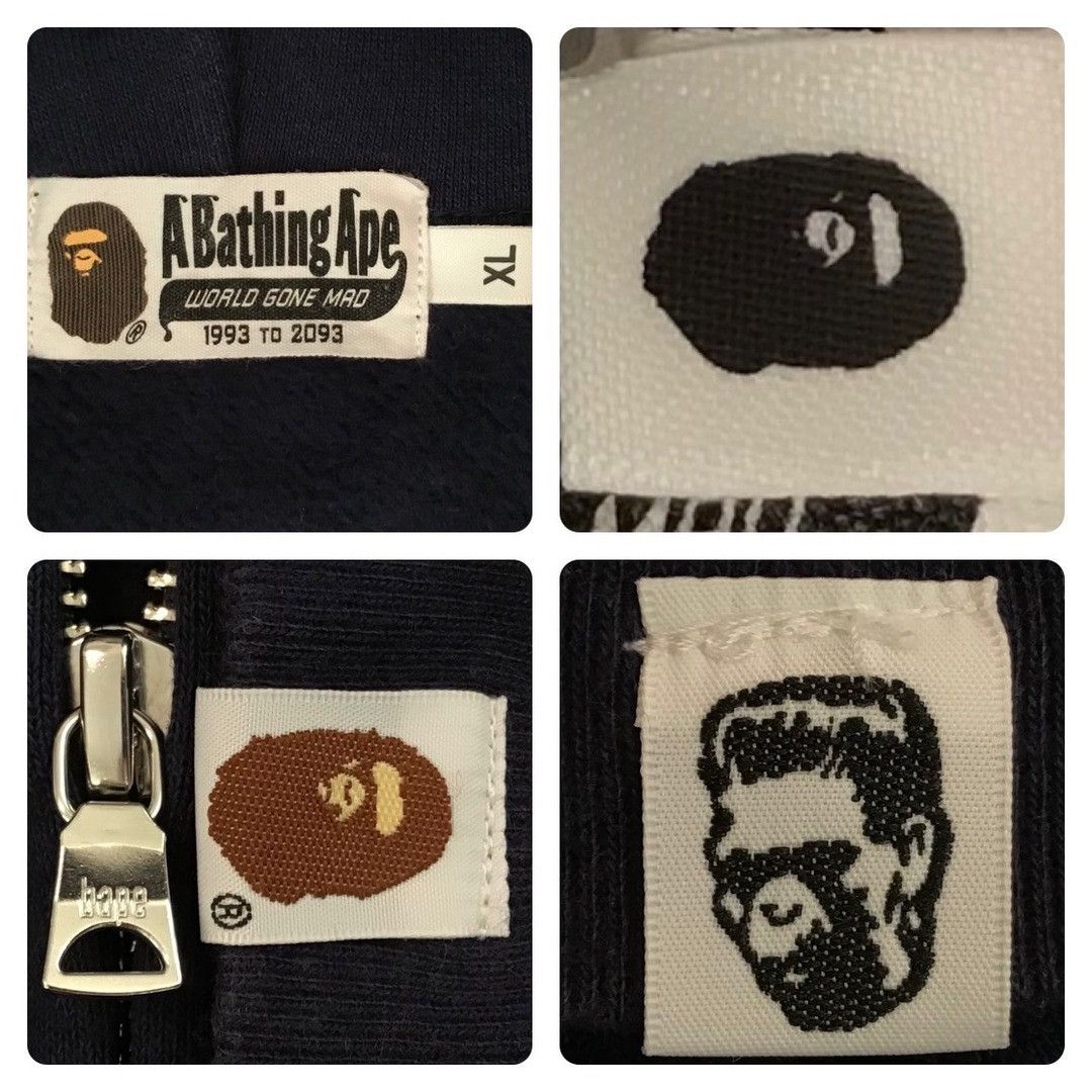 Bape BAPE DETACHABLE Shark full zip hoodie navy x 1st camo green Size US XL / EU 56 / 4 - 8 Thumbnail