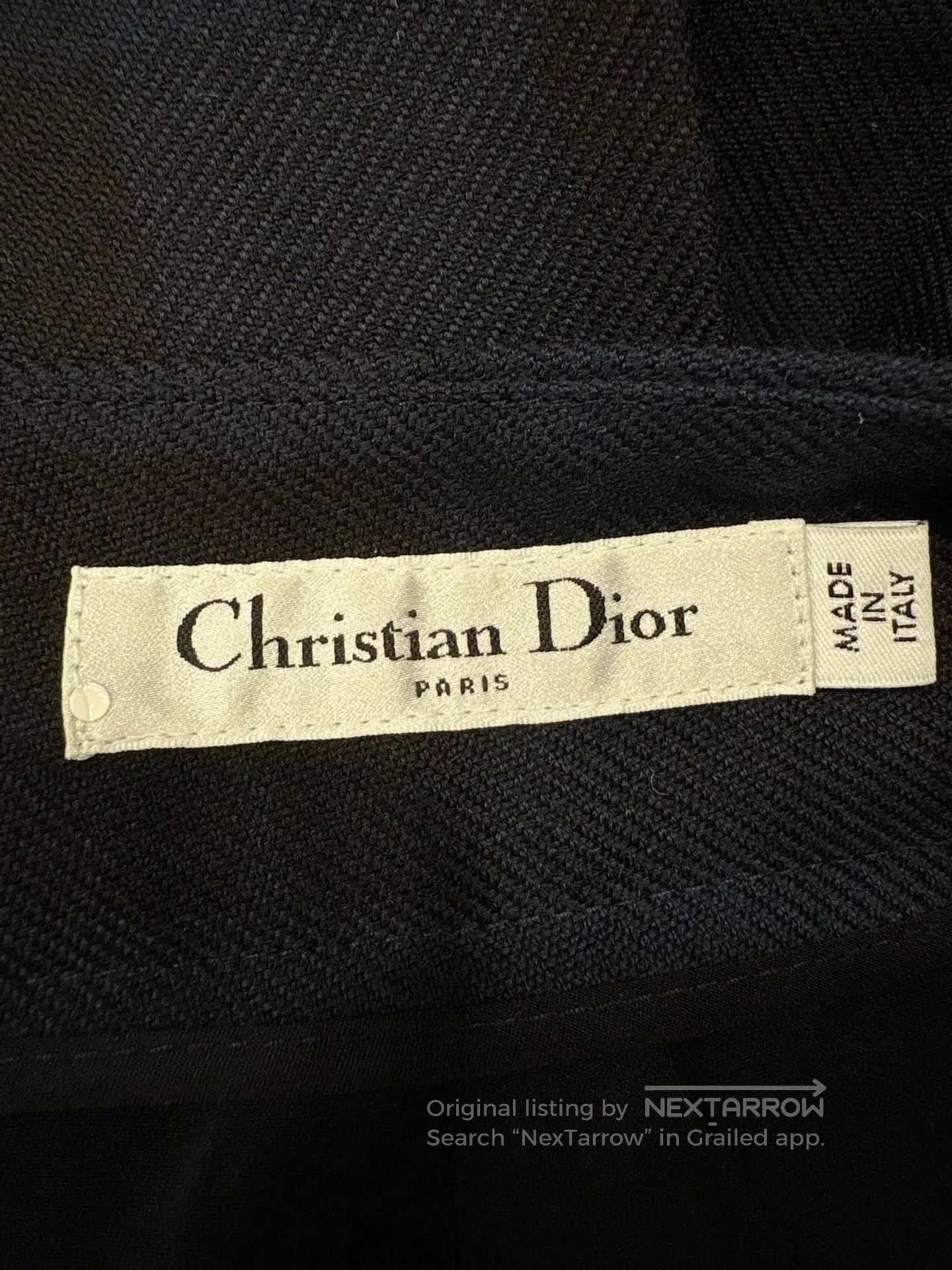 Dior Blue Checkered Cropped Casual Pants. Size US 40 / EU 56 - 3 Thumbnail