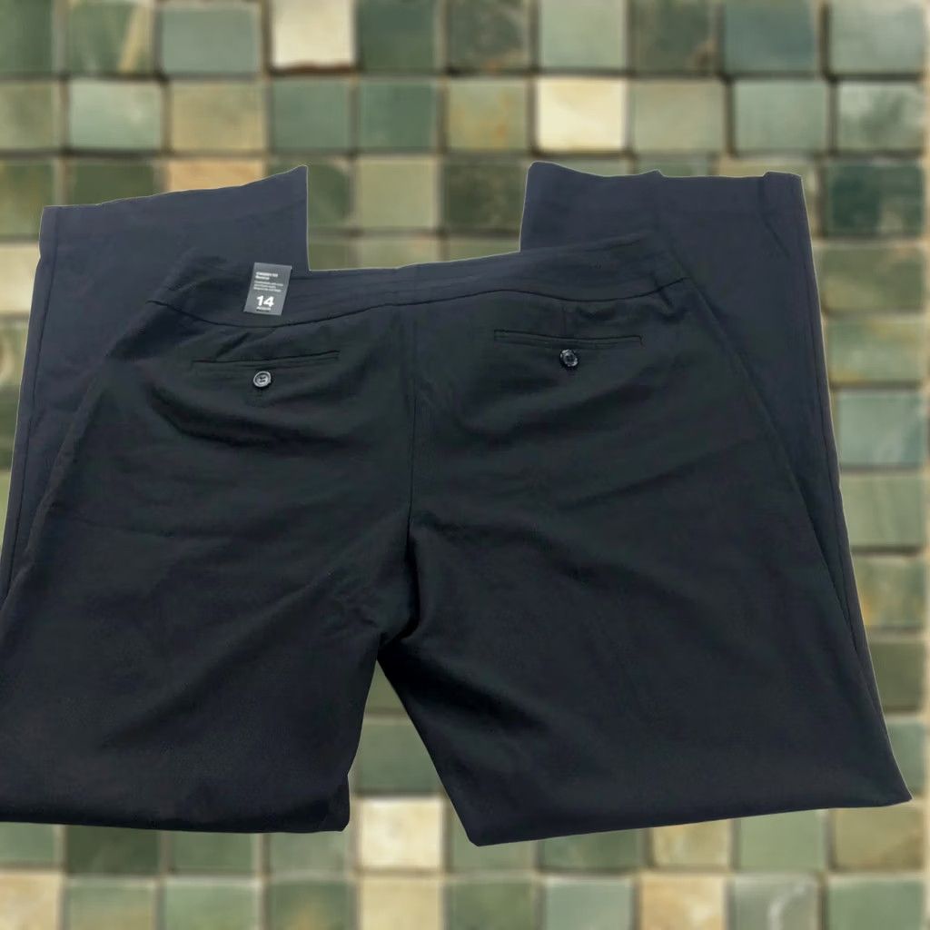 Vintage The Limited Cassidy Fit Flare 14 NEW Mid Rise Dress Pants Black Size 36" / US 14 / IT 50 - 1 Thumbnail