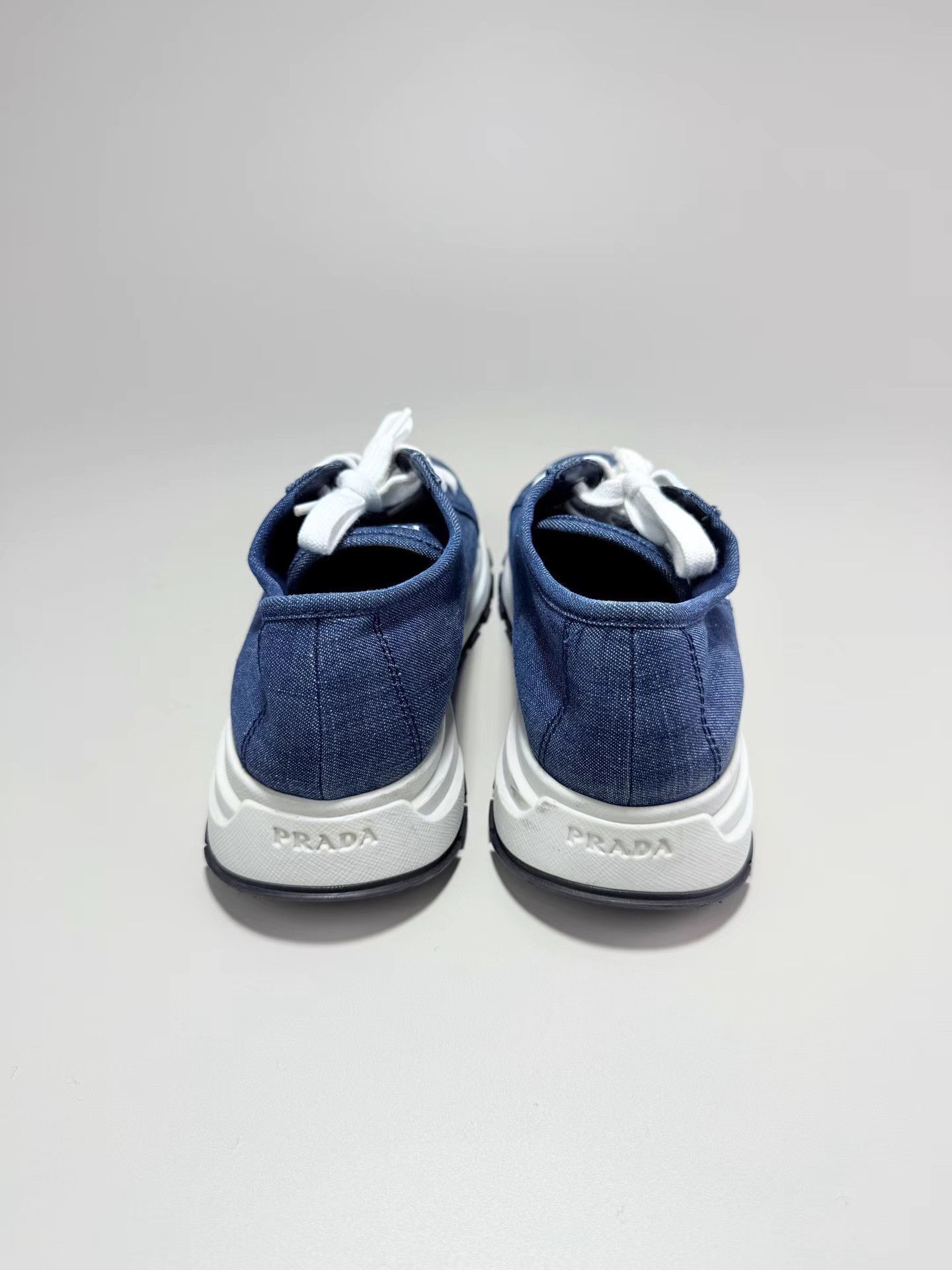 Prada PRADA Denim Triangle Logo Sneakers K1 Size US 8 / IT 38 - 3 Thumbnail