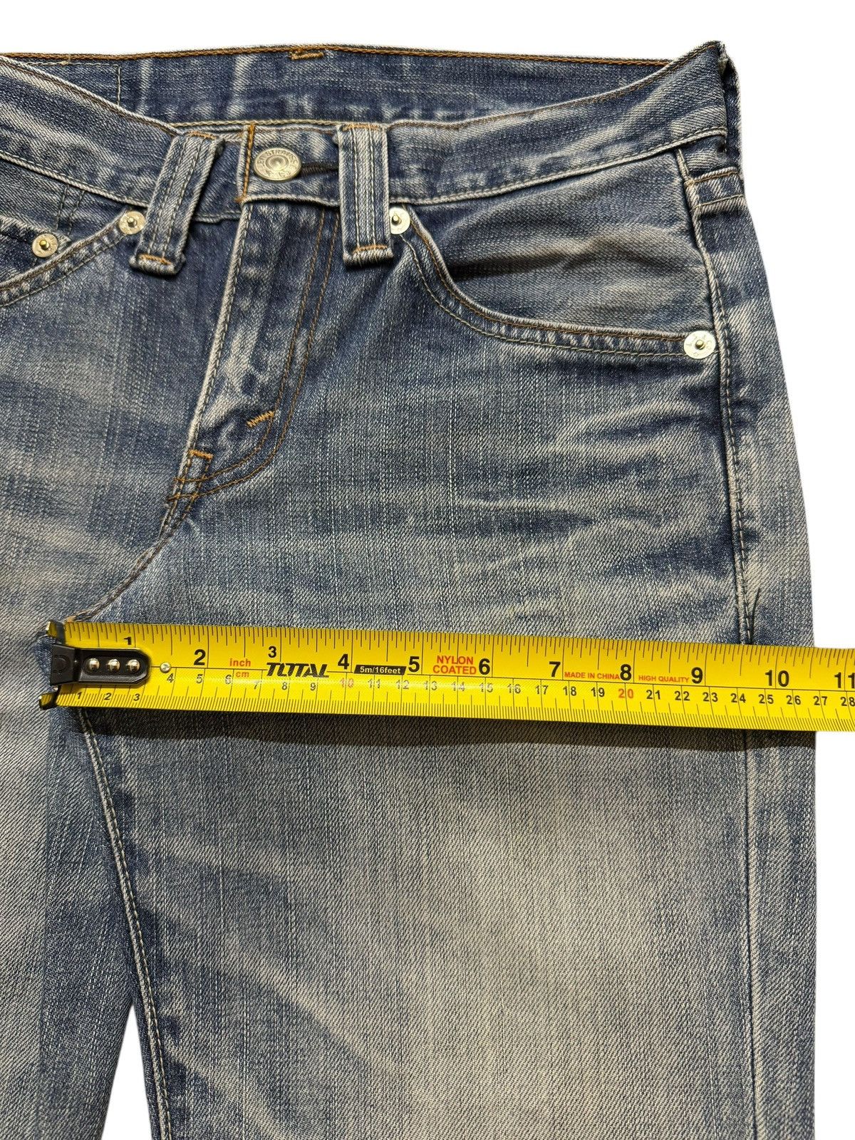 Levi's Vintage Y2K Levis 708 Faded Wash Whiskers Wide Leg Bootcut Size US 30 / EU 46 - 14 Thumbnail