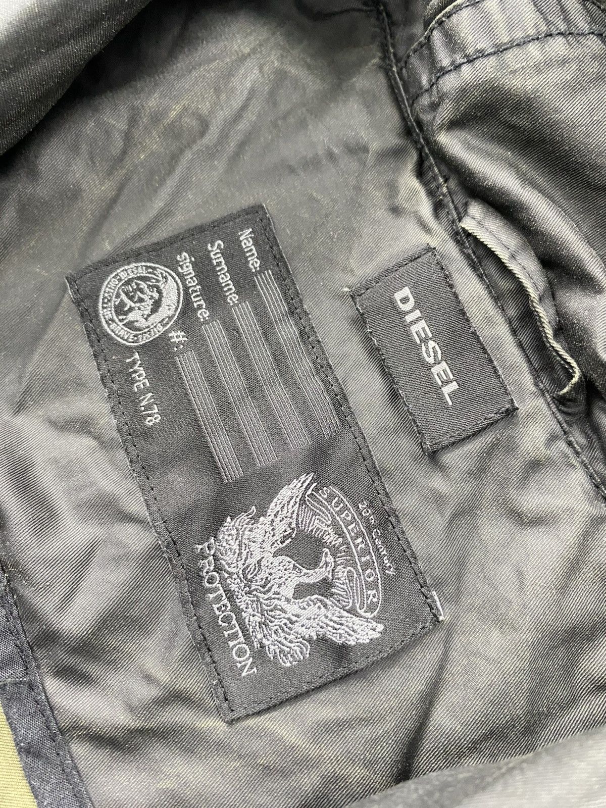 Diesel × Japanese Brand Diesel waxed parka black mens hooded jacket y2k avantgarde Size US XL / EU 56 / 4 - 12 Thumbnail