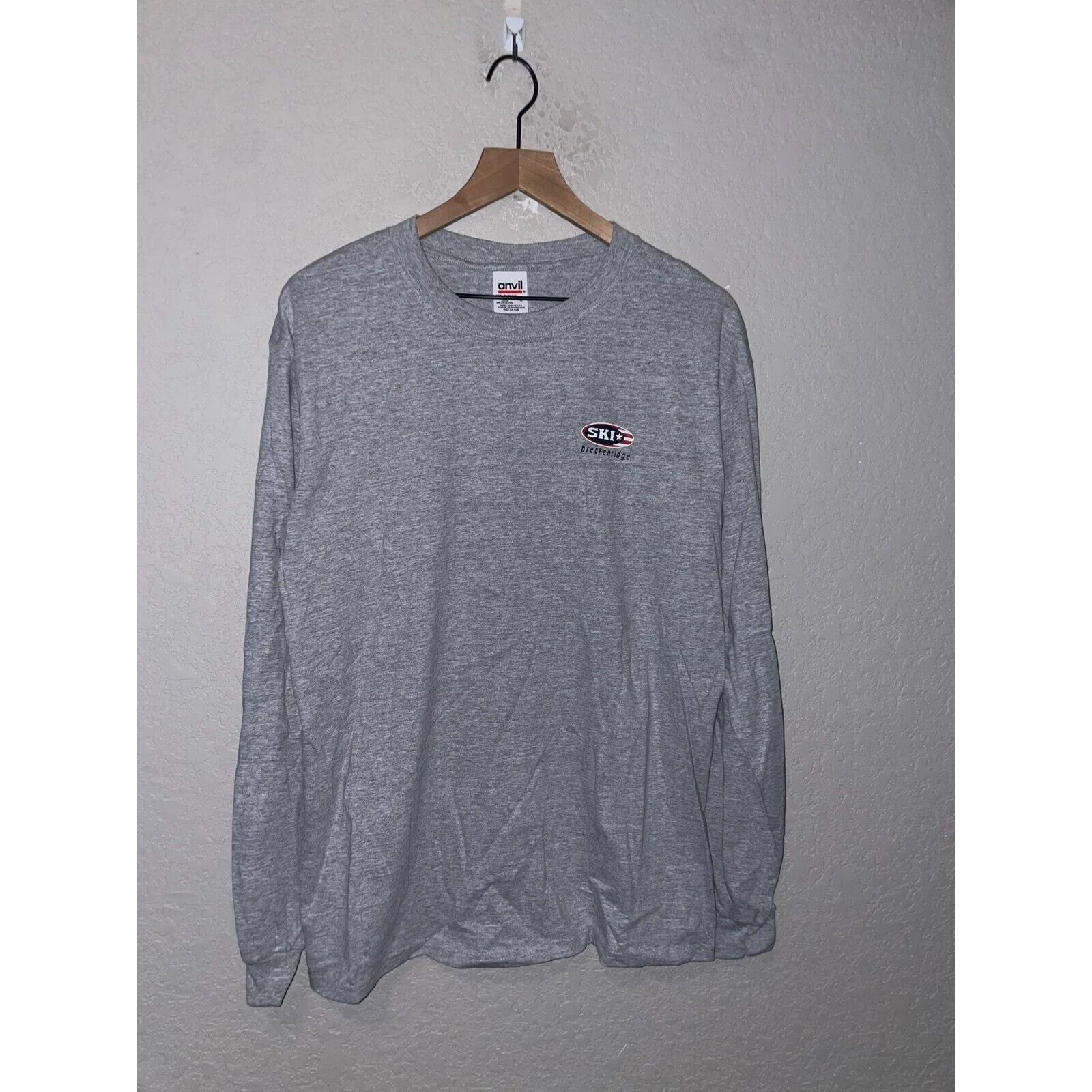 Anvil Vintage Skiing Long Sleeve Shirt Breckenridge Ski Tee 90s L Size US L / EU 52-54 / 3 - 1 Thumbnail
