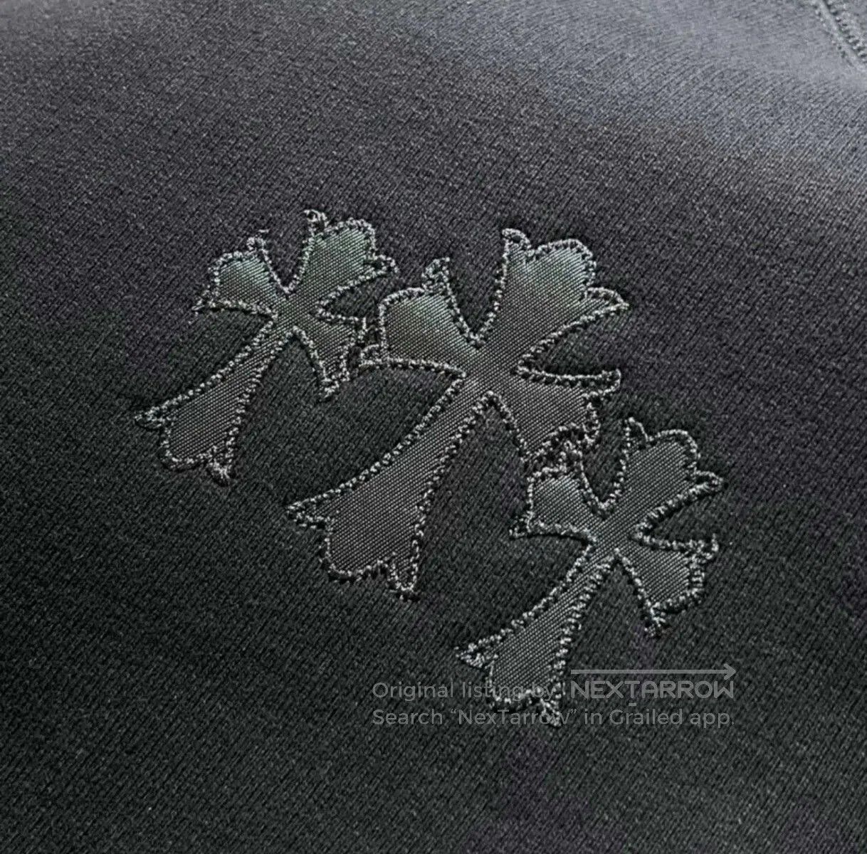 Chrome Hearts Chrome Hearts Black Cross Embroidered Sweatshirt. Size US L / EU 52-54 / 3 - 3 Thumbnail