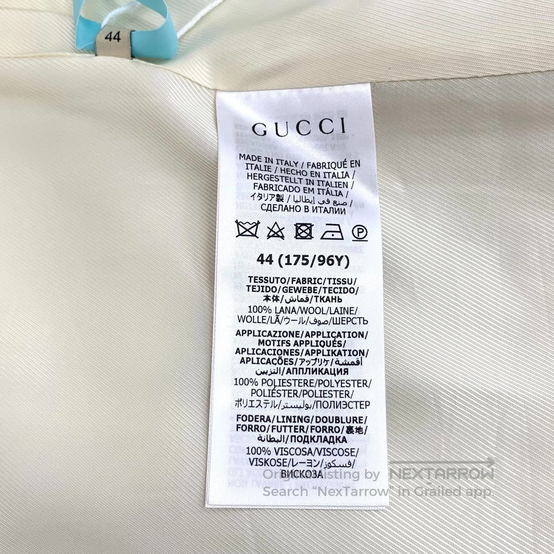 Gucci Gucci White Wool Double G Embroidery Coat. Size US L / EU 52-54 / 3 - 6 Thumbnail