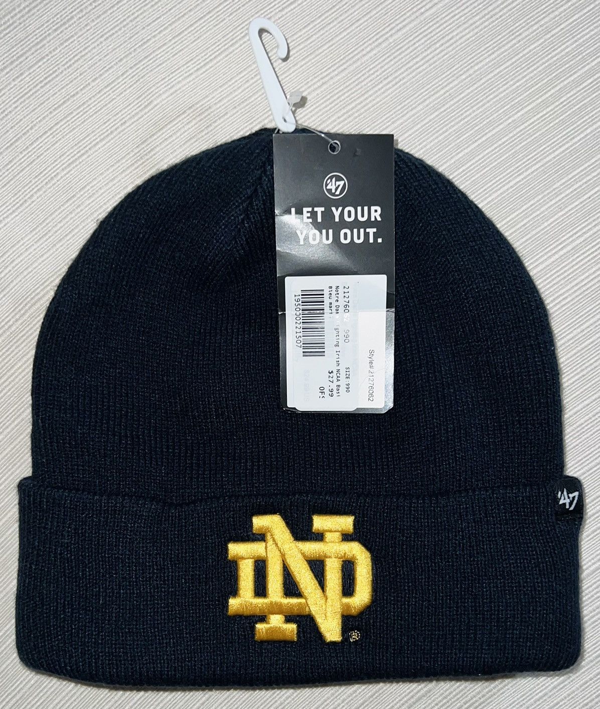 47 Brand × Notre NOTRE DAME 47 BRAND BEANIE (NTW) Size ONE SIZE - 6 Thumbnail