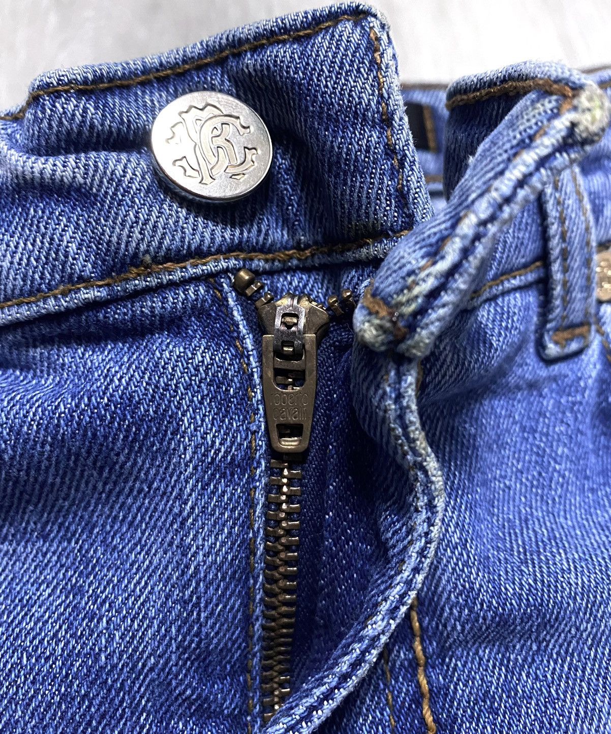 Roberto Cavalli Roberto Cavalli Washed Torn Fringed Distressed Jeans Denim Size 27" / US 4 / IT 40 - 14 Thumbnail