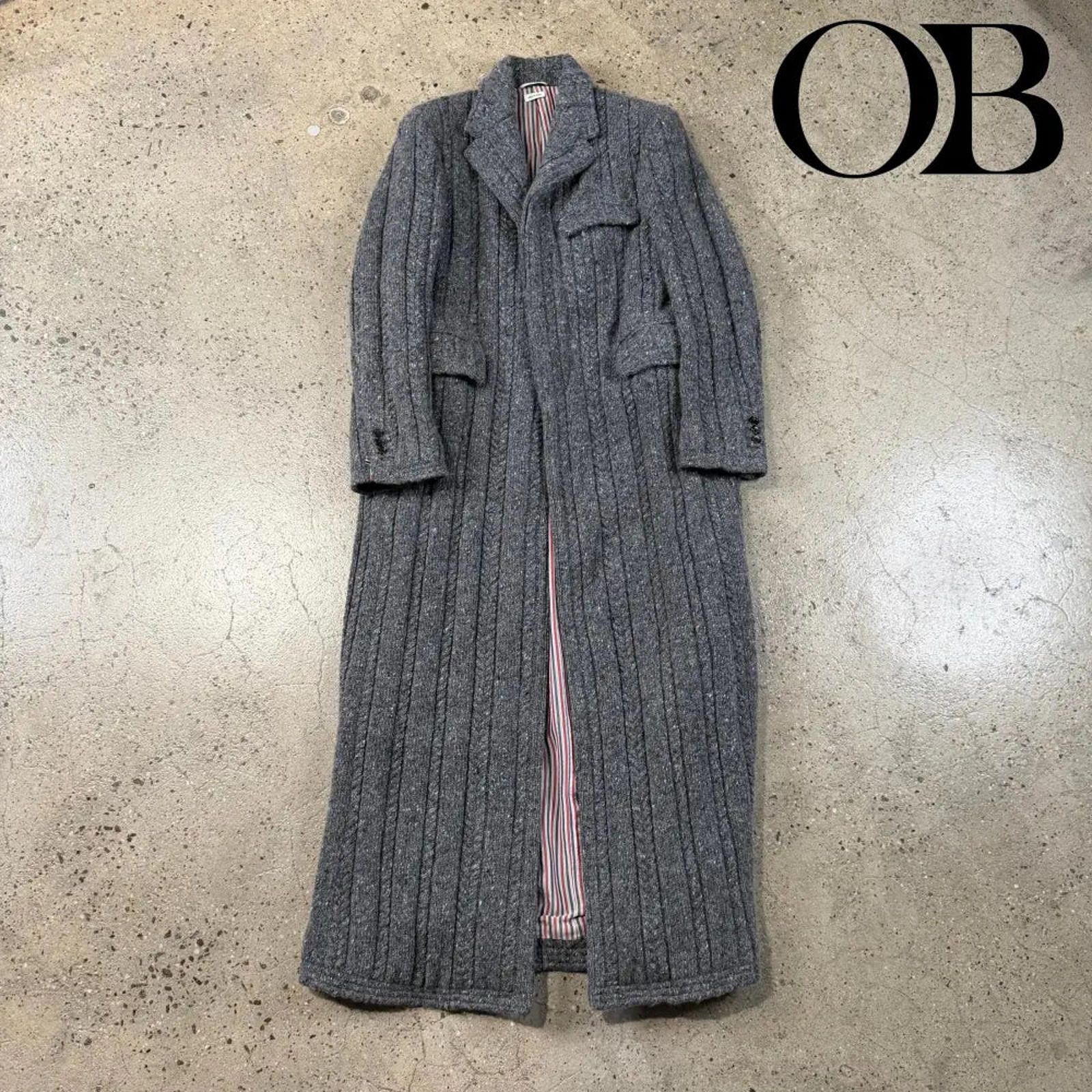 Thom Browne Thom Browne Cable Knit Pea Coat Size US M / EU 48-50 / 2 - 1 Thumbnail