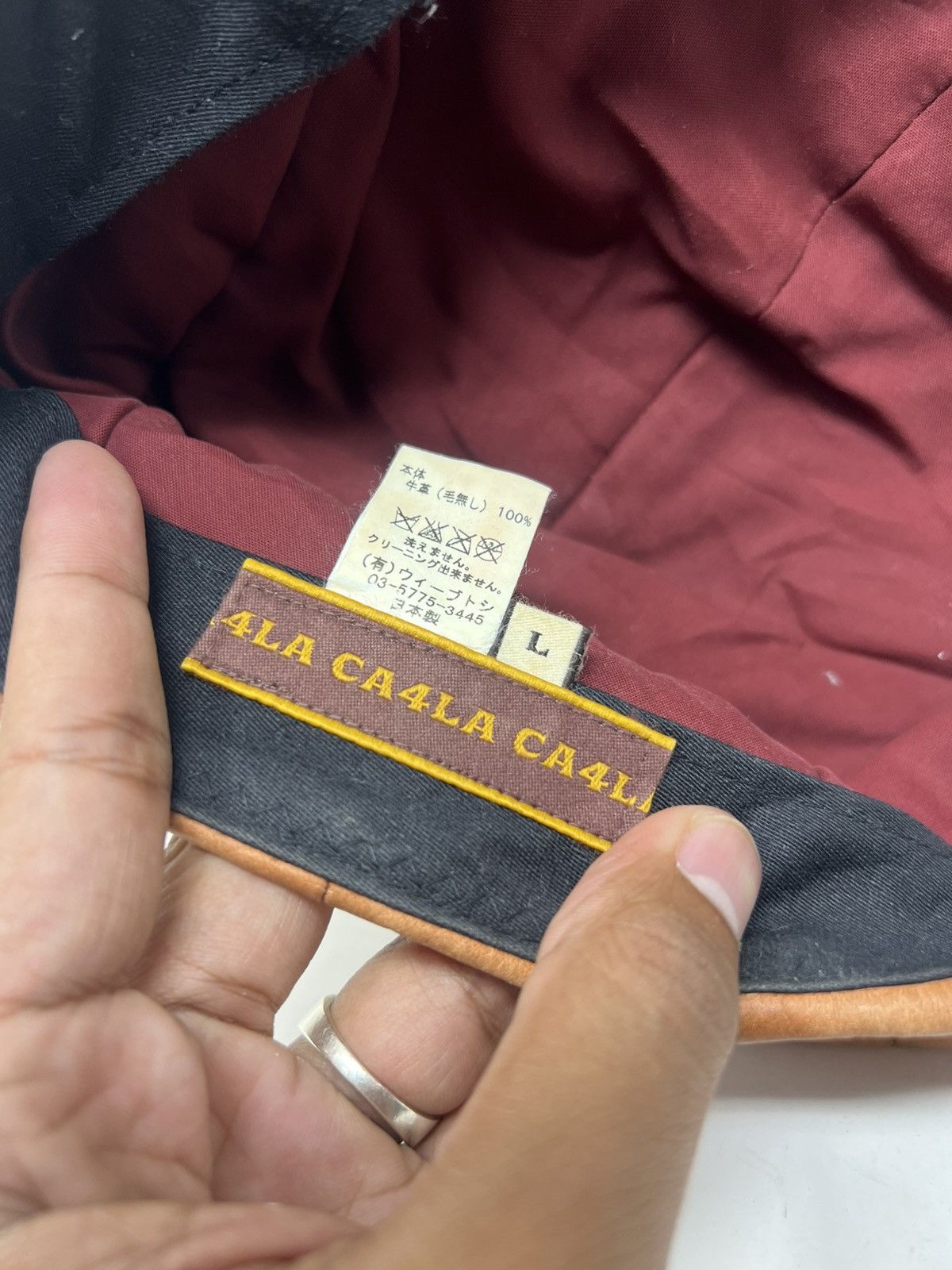 CA4LA CA4LA Leather Baretta Flat Hat Size 26 - 12 Thumbnail