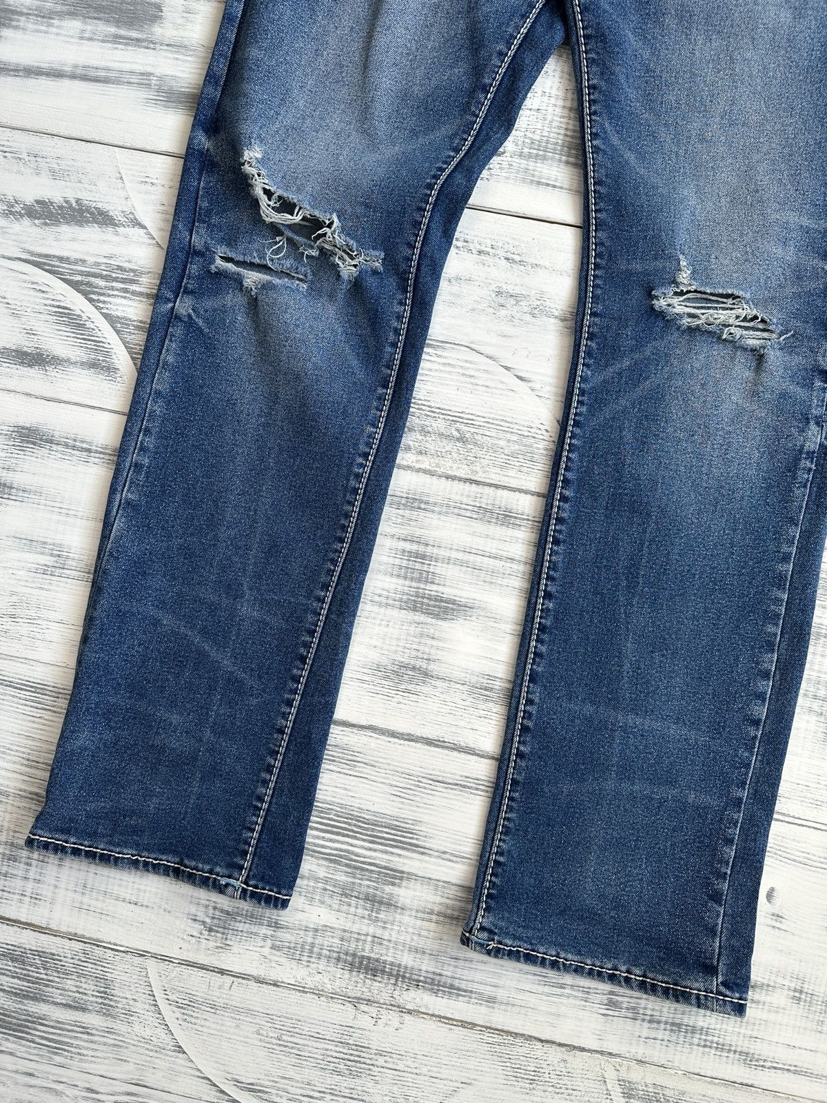 True Religion TRUE RELIGION Ricky Relaxed Straight Blue Jeans Pants sz 32 Size US 32 / EU 48 - 9 Thumbnail