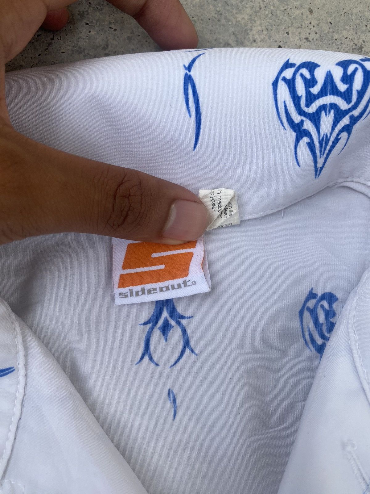 Sideout Vintage Sideout Flames Dragon Jnco Styled Button Up Shirt Size US M / EU 48-50 / 2 - 6 Thumbnail