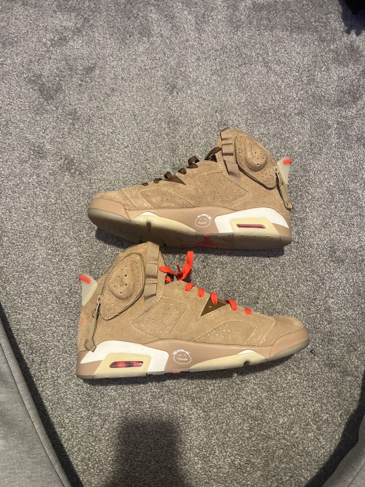 Jordan Brand × Travis Scott Travis Scott x Air Jordan Retro 6 British Khaki Size US 11.5 / EU 44-45 - 5 Thumbnail