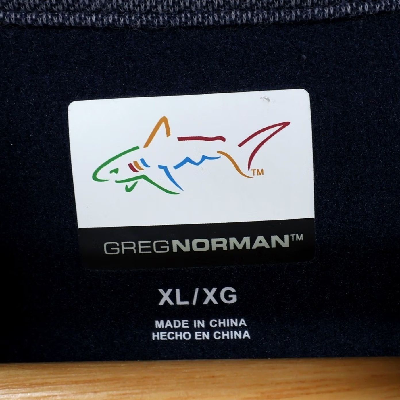 Logo 7 Greg Norman Pullover Mens XL Blue Long Sleeve Quarter Zip Sweater Shark Logo Size US XL / EU 56 / 4 - 7 Thumbnail