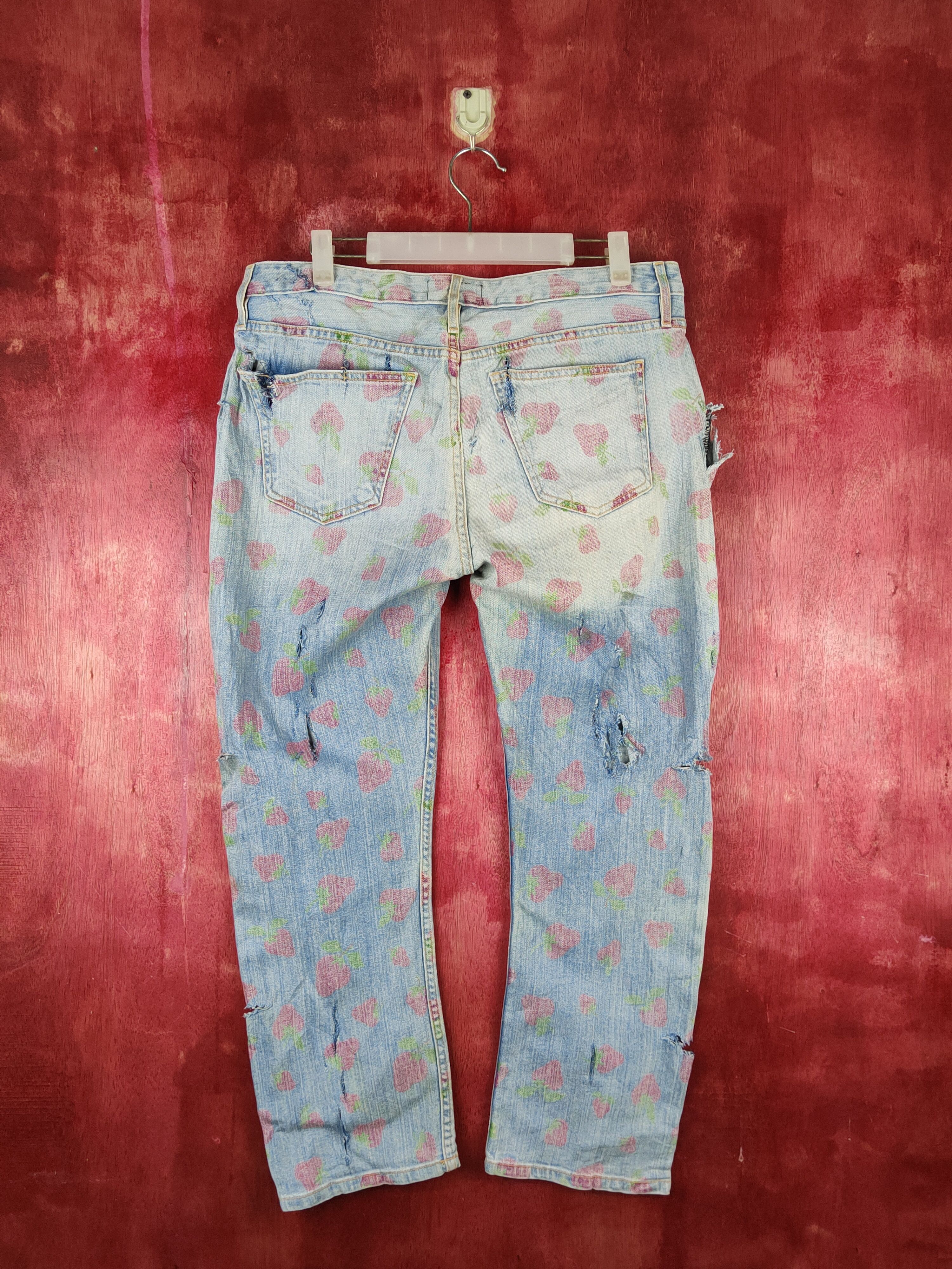 Current/Elliot Current Elliot strawberry faded Ripped Denim #S1537 Size 31" - 10 Thumbnail