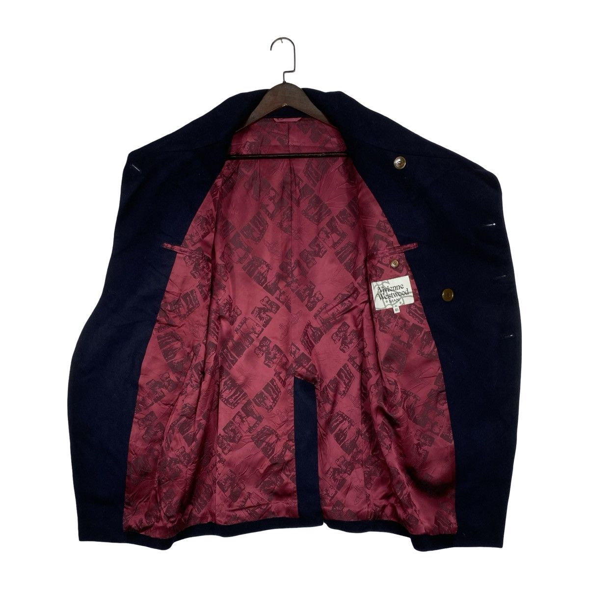 Vivienne Westwood Vivienne Westwood MAN Asymmetrical Navy Wool Coat Size US M / EU 48-50 / 2 - 14 Thumbnail
