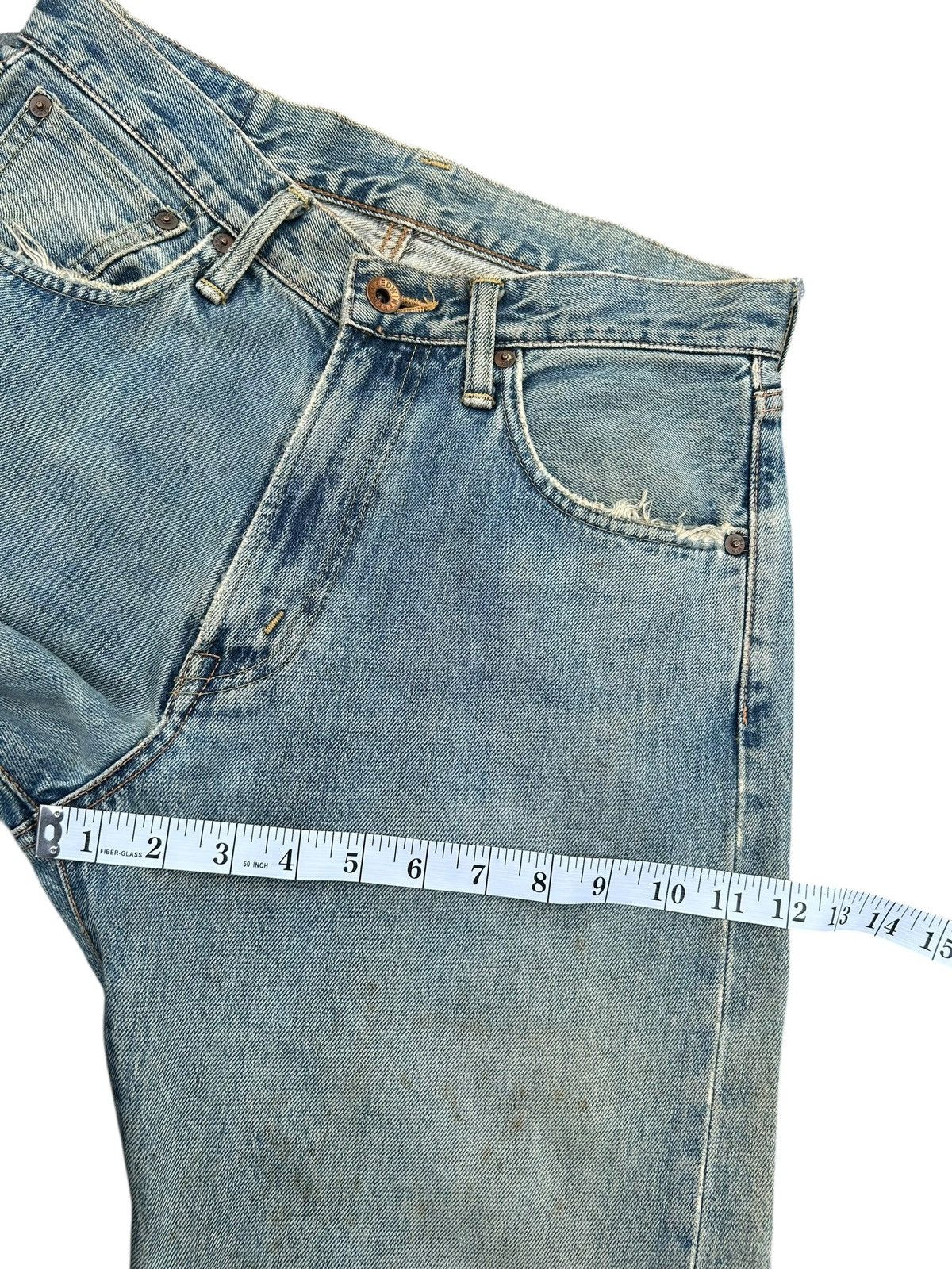 Kapital Vintage Edwin 505x Selvedge Dirty Distressed Denim Jeans Size US 28 / EU 44 - 16 Thumbnail