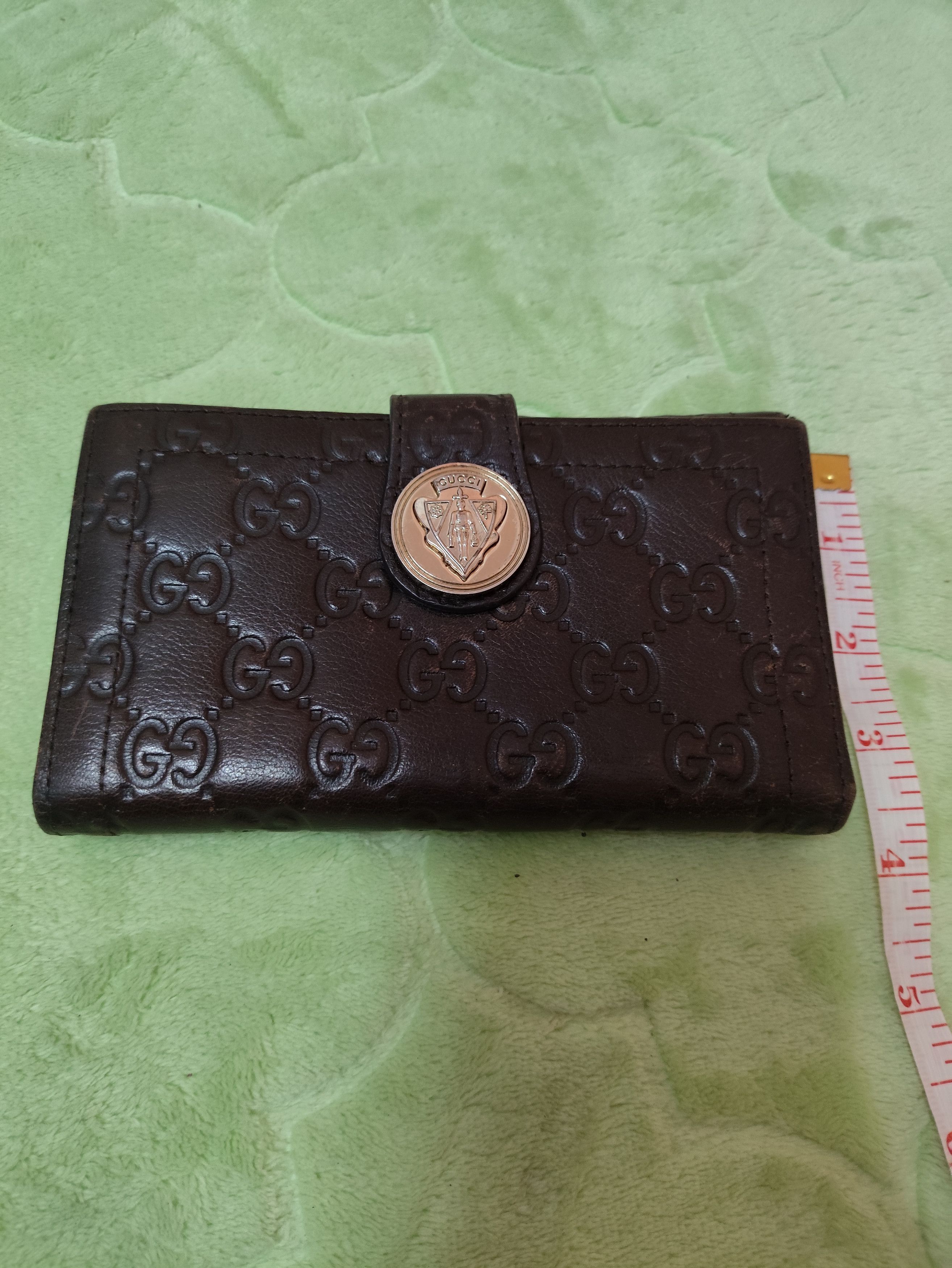 Leather × Vintage OLD Vintage Leather (G u c c i) Wallet with Steel Logo Size ONE SIZE - 3 Thumbnail