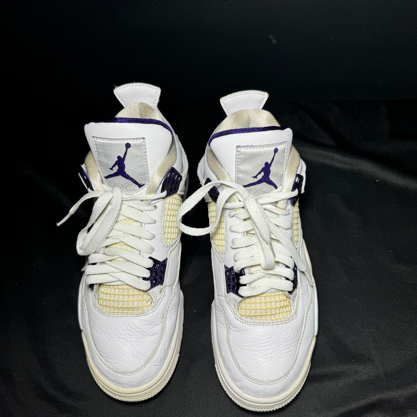 Jordan Brand × Nike Size 7.5 - Air Jordan 4 Retro Purple Metallic Men's Shoes Size US 7.5 / EU 40-41 - 4 Thumbnail