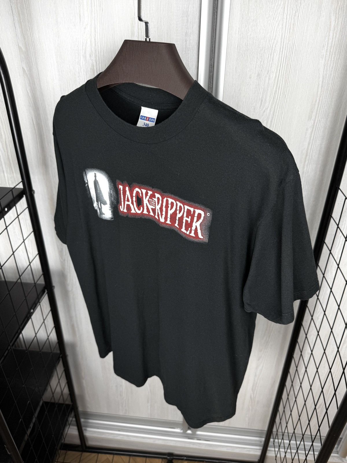Jerzees Vintage Jack The Ripper Whitechapel Tour Black Movie y2k Tee Size US XL / EU 56 / 4 - 6 Thumbnail
