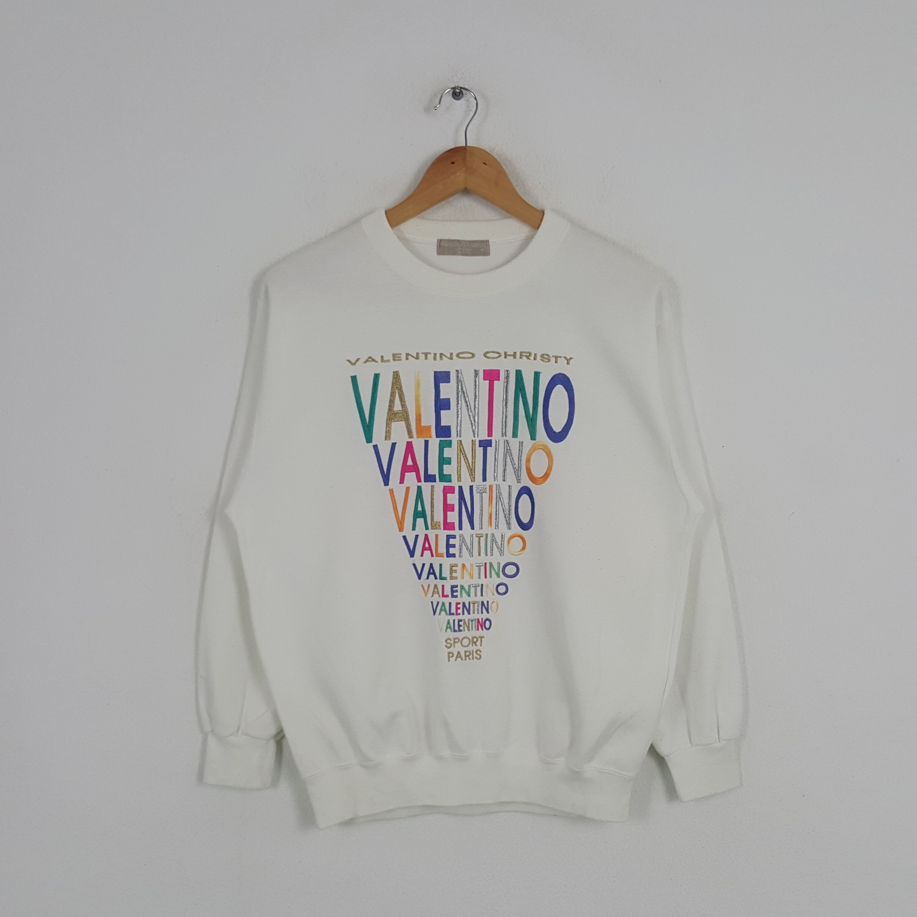 Valentino × Vintage Vintage Valentno Christy Italian Brand Sweatshirt Size US M / EU 48-50 / 2 - 1 Thumbnail