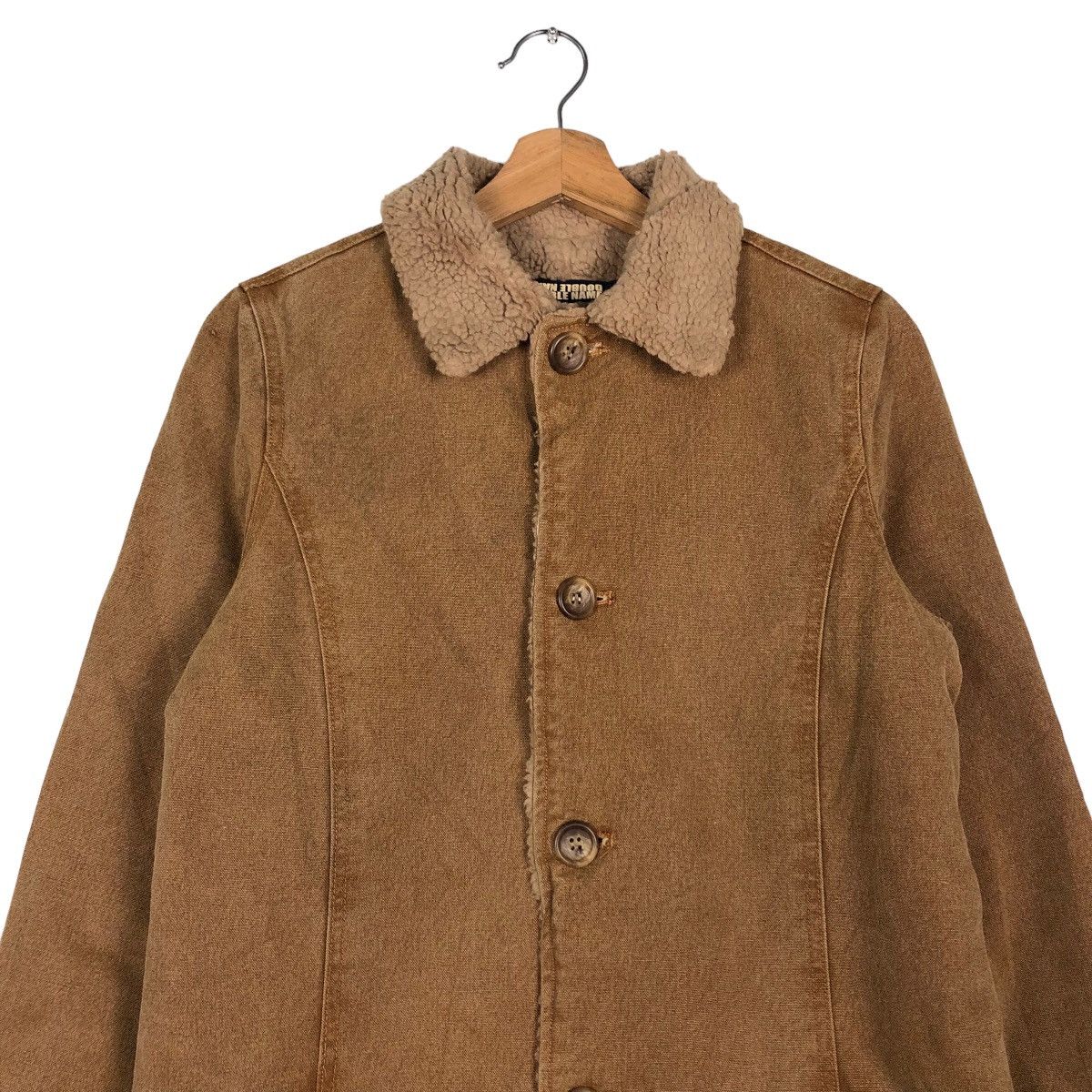 Japanese Brand 🔥Vintage Detroit Long Jacket Duck Canvas Double Name Size US M / EU 48-50 / 2 - 3 Thumbnail