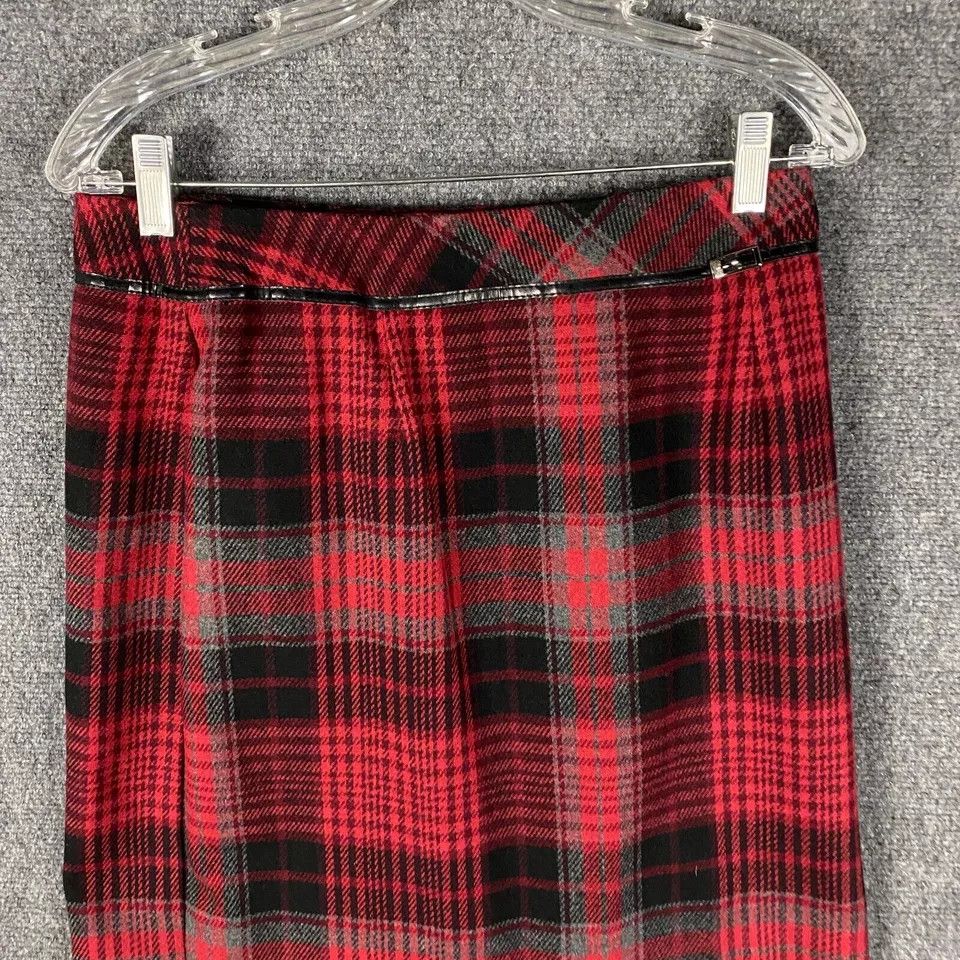 Worthington Worthington Skirt Women's Petite 10P Acrylic Wool Plaid Size 32" / US 10 / IT 46 - 2 Thumbnail