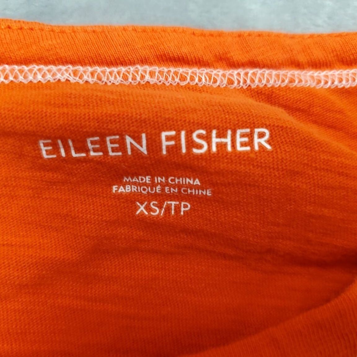 Eileen Fisher Eileen Fisher Shirt Women XS Orange Organic Cotton Long Sleeve Minimalist Casual Size XS / US 0-2 / IT 36-38 - 4 Thumbnail