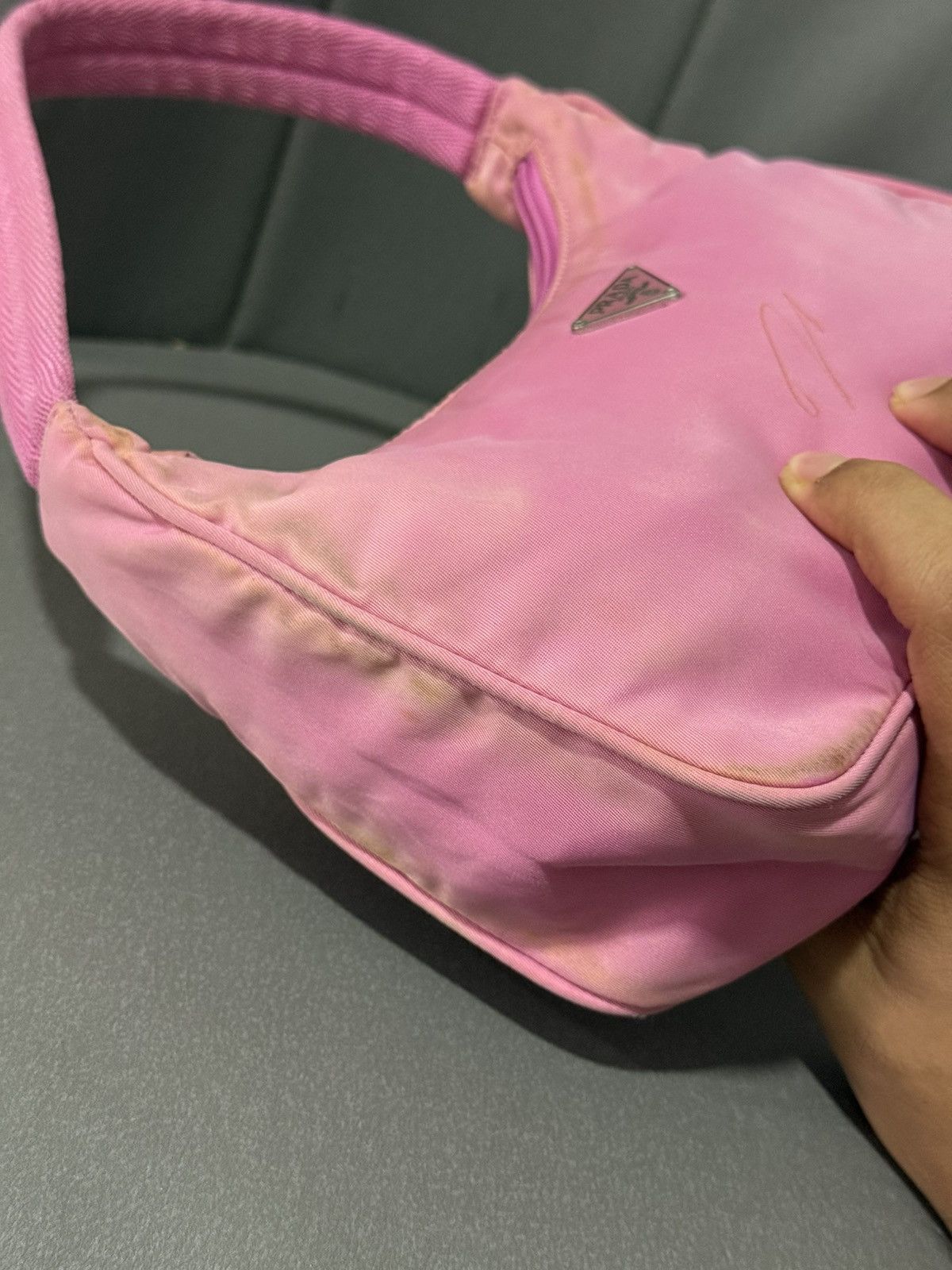 Prada Vintage Prada Small Pink Shoulder Hobo Style Bag Size ONE SIZE - 7 Thumbnail