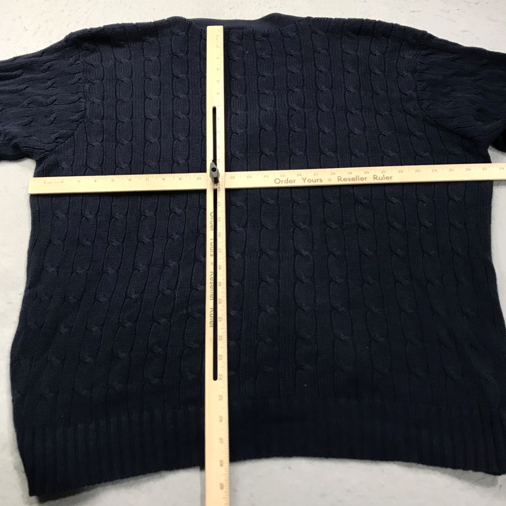 Polo Ralph Lauren VINTAGE Polo Ralph Lauren Sweater Cardigan Mens XL Golf 90s Cable Knit V-Neck Blue Size US XL / EU 56 / 4 - 7 Thumbnail