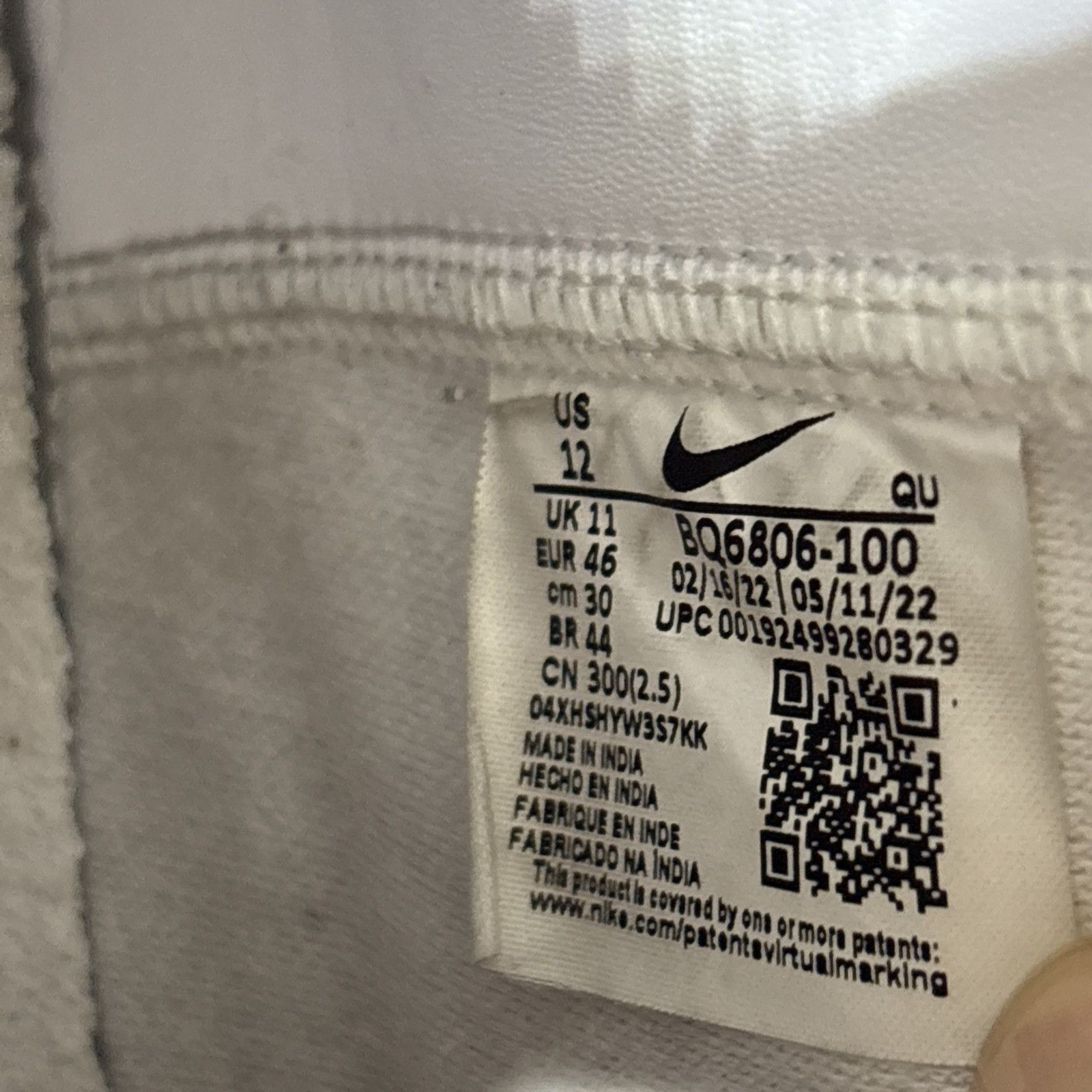 Nike Nike Blazer Mid 77 Basketball Sneakers Mens 12 White Black S Size US 12 / EU 45 - 9 Thumbnail