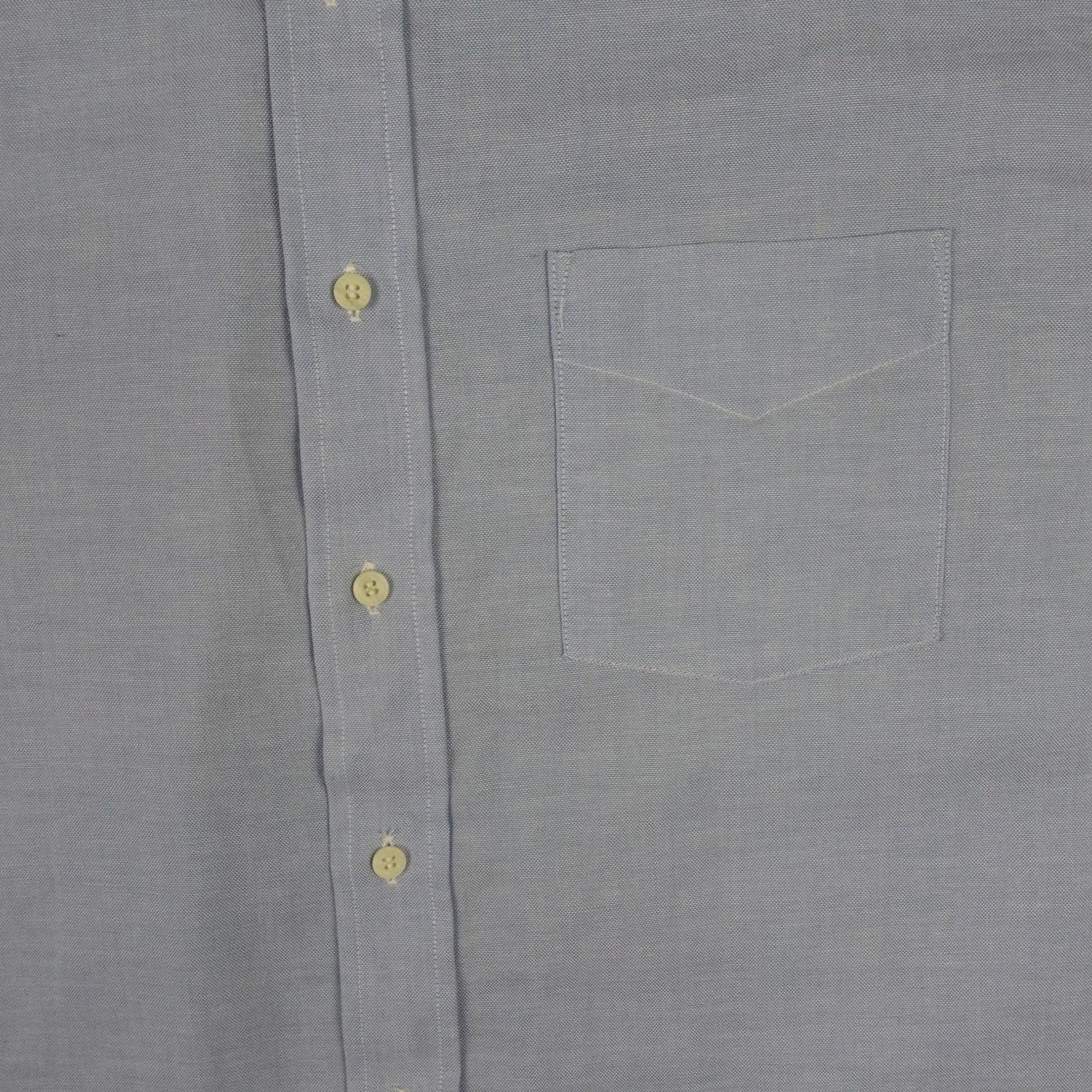 Sears VINTAGE Sears Perma Prest Shirt Mens 17-32 Blue Button Down Regular Cut 70s 80s Size US XL / EU 56 / 4 - 3 Thumbnail