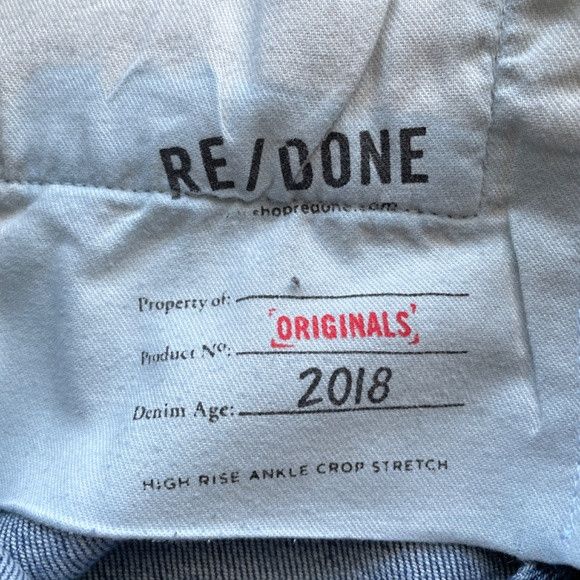 Levi's × RE/DONE RE/DONE Levi's High Rise Ankle Crop Jeans - USA 🇺🇸 Size 28" / US 6 / IT 42 - 8 Thumbnail