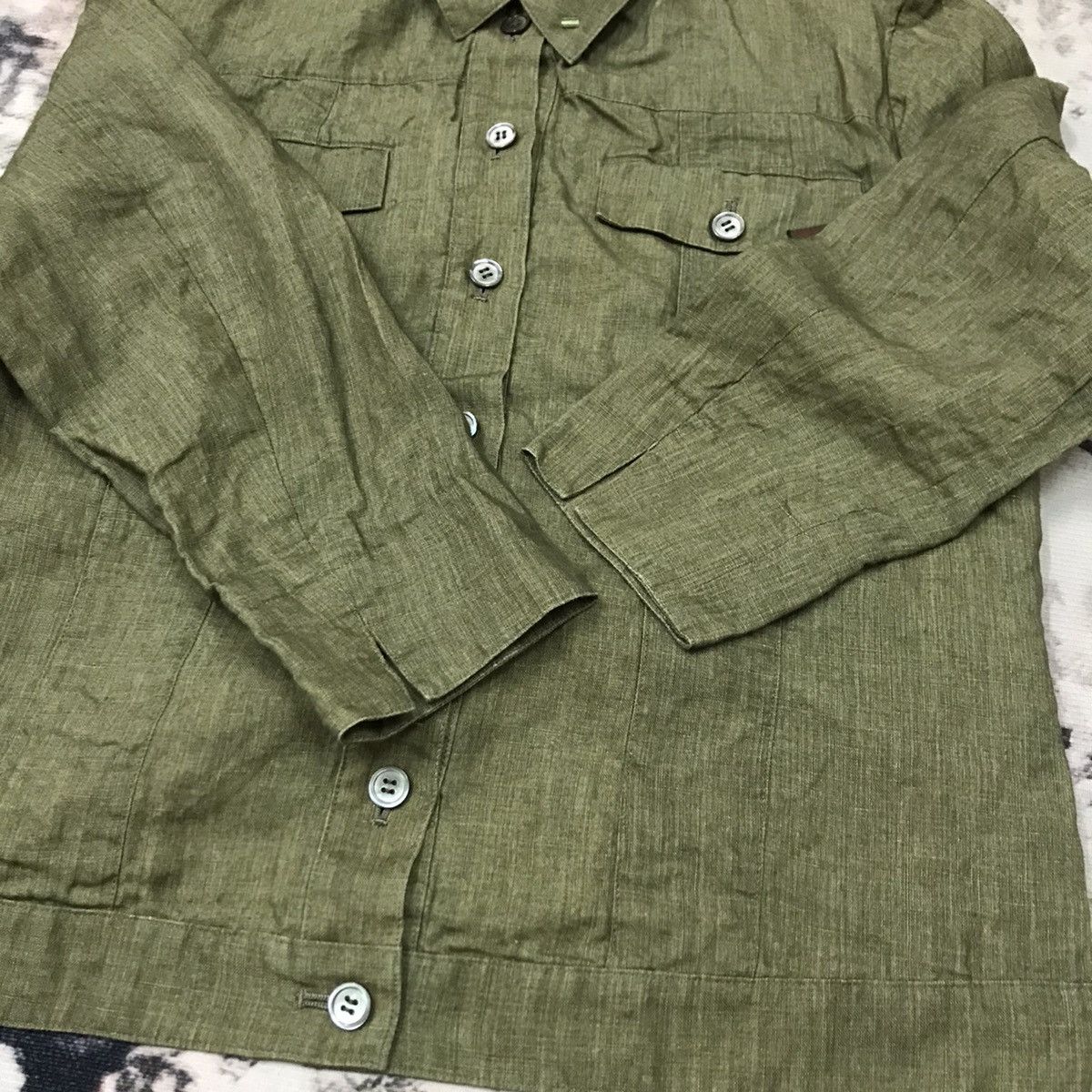 Japanese Brand × Mademoiselle Non Non × Vintage Madmoiselle Non Non Pocketed Button Up Colared Neck Denimtop Size S / US 4 / IT 40 - 8 Thumbnail