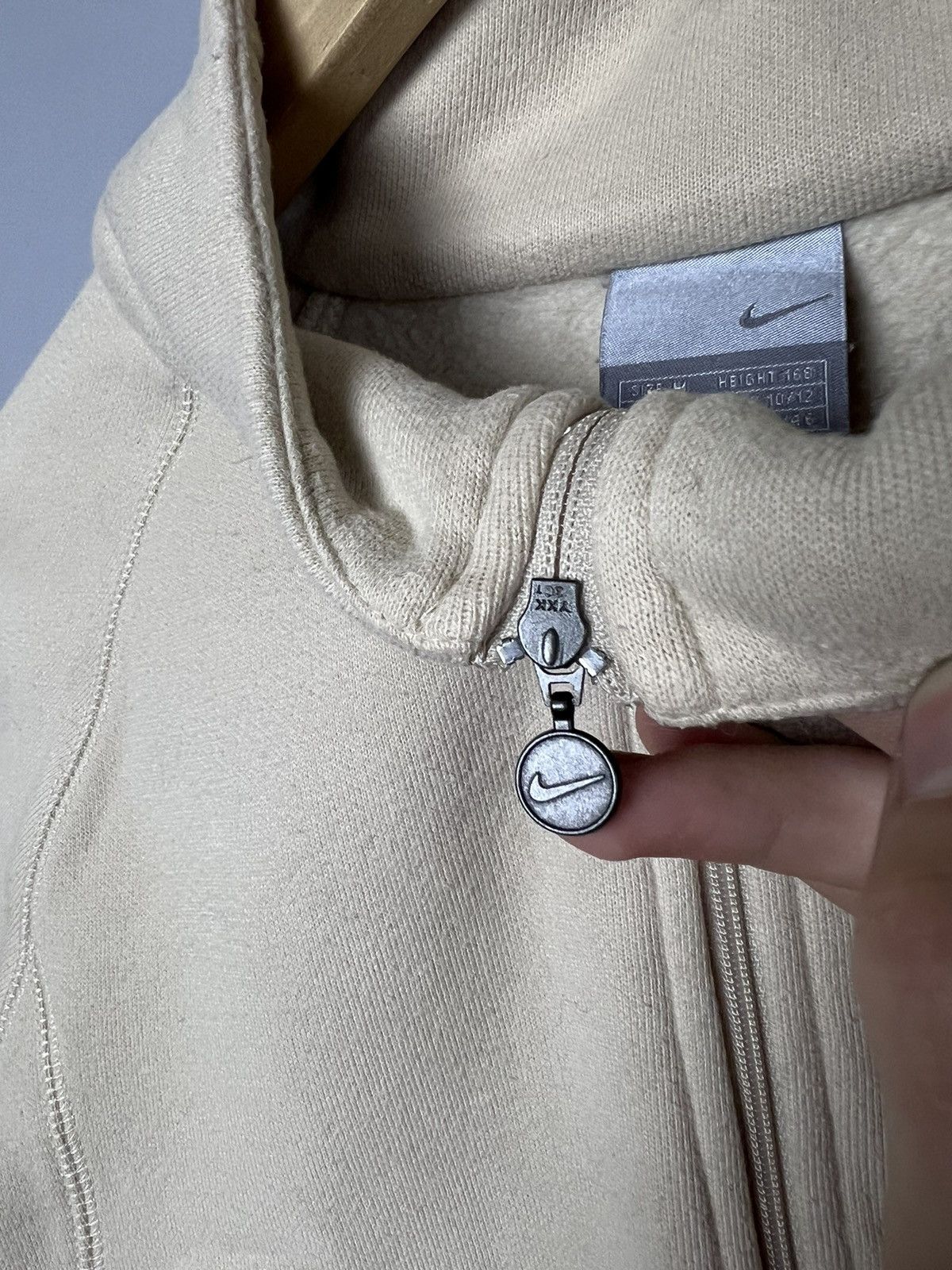 Nike × Vintage Vintage Nike Zip sweatshirt Solo Swoosh 2000s Y2K Size M / US 6-8 / IT 42-44 - 3 Thumbnail