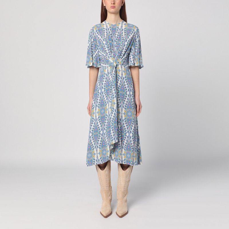 Etro Etro Flared Midi Dress With Multi-Coloured Print Size S / US 4 / IT 40 - 1 Thumbnail