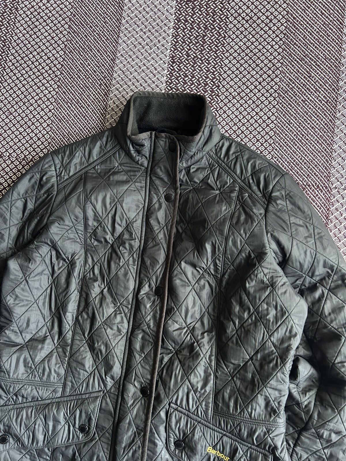 Barbour Vintage Barbour Cavarly Quilted Jacket Mens Solid Style UK16 Size US L / EU 52-54 / 3 - 5 Thumbnail