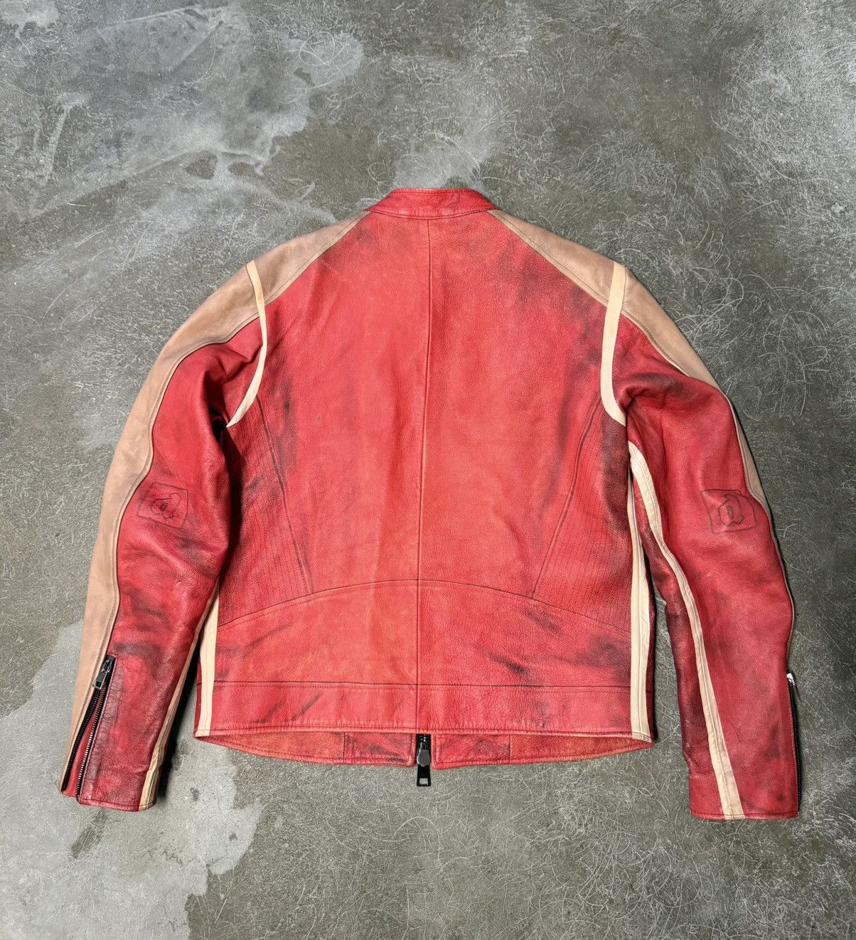 Diesel Diesel Distressed Leather Jacket Size US S / EU 44-46 / 1 - 4 Thumbnail