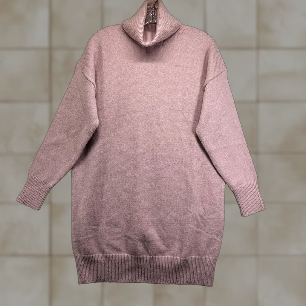 Lulus Lulus Women Sweater Small Turtleneck Pullover Knit Stretch Pink Soft Long Size S / US 4 / IT 40 - 1 Thumbnail