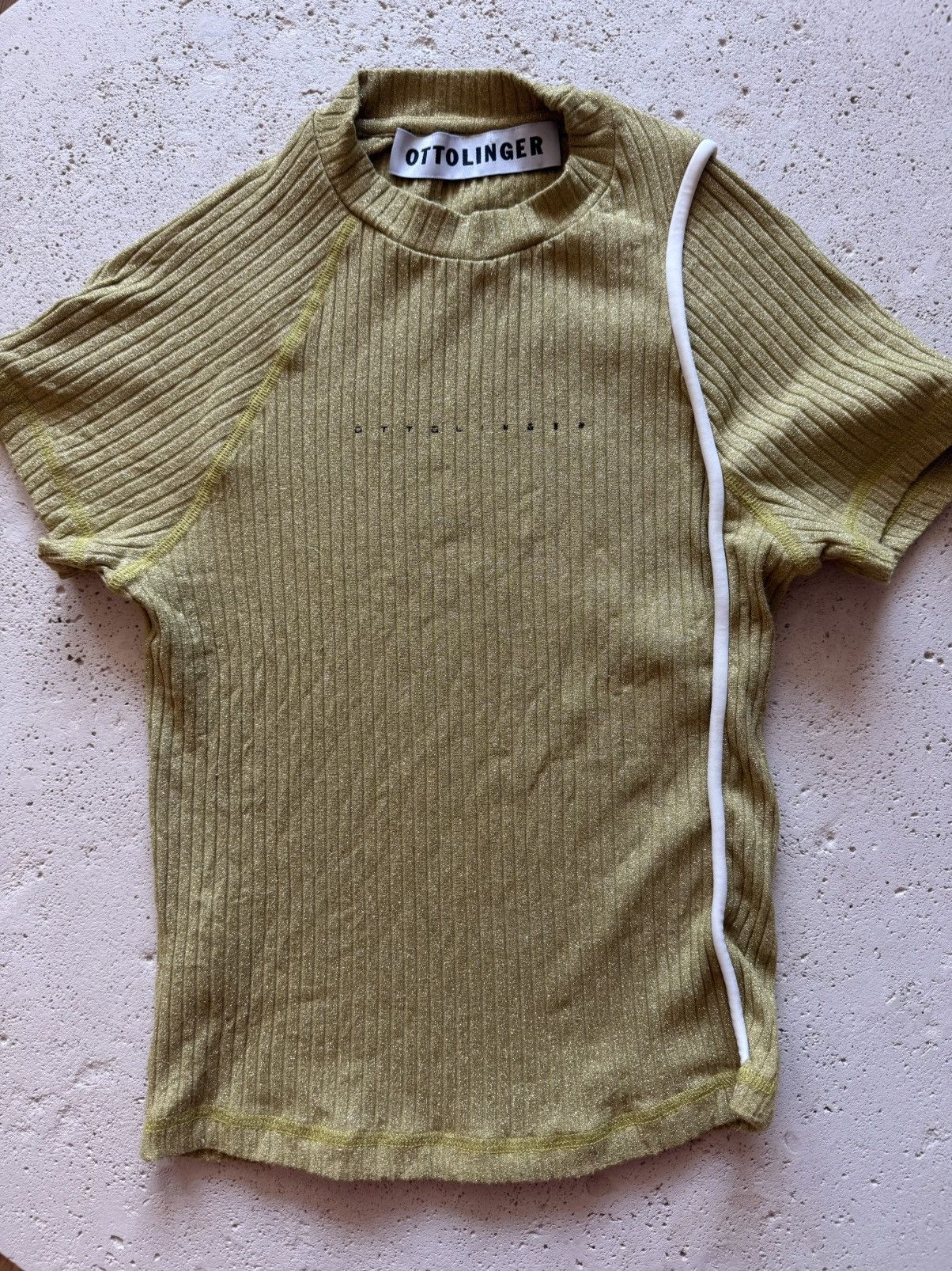 Ottolinger Ottolinger logo-print lurex-detail top Size S / US 4 / IT 40 - 1 Thumbnail